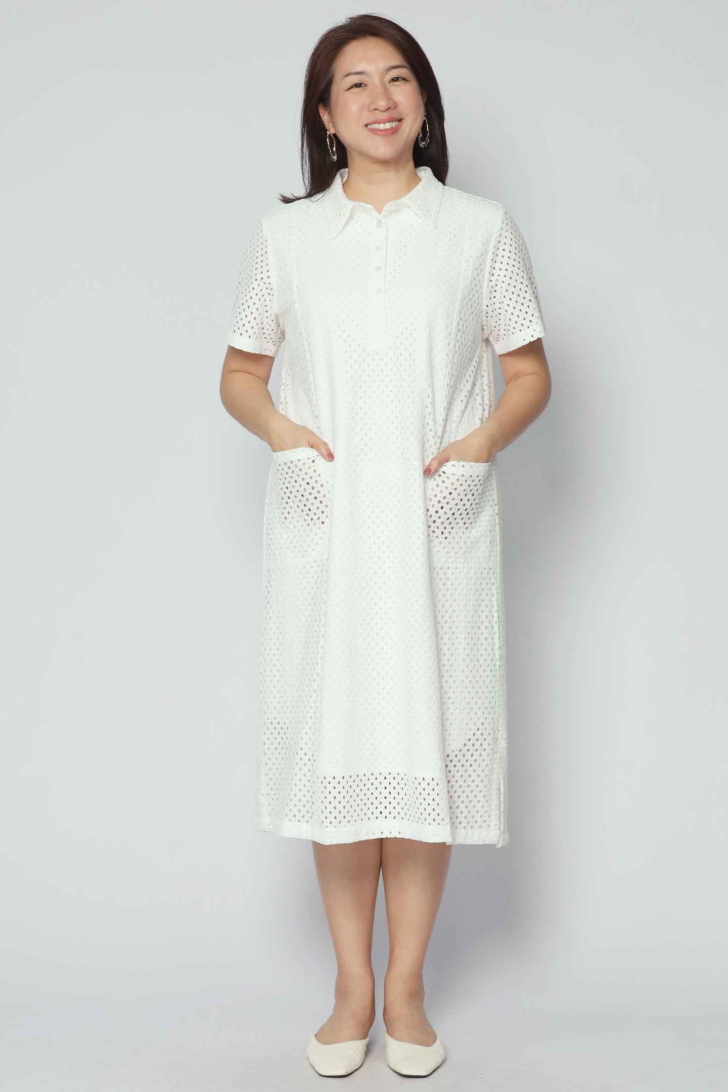 Kona Dress in Luxe Eyelet