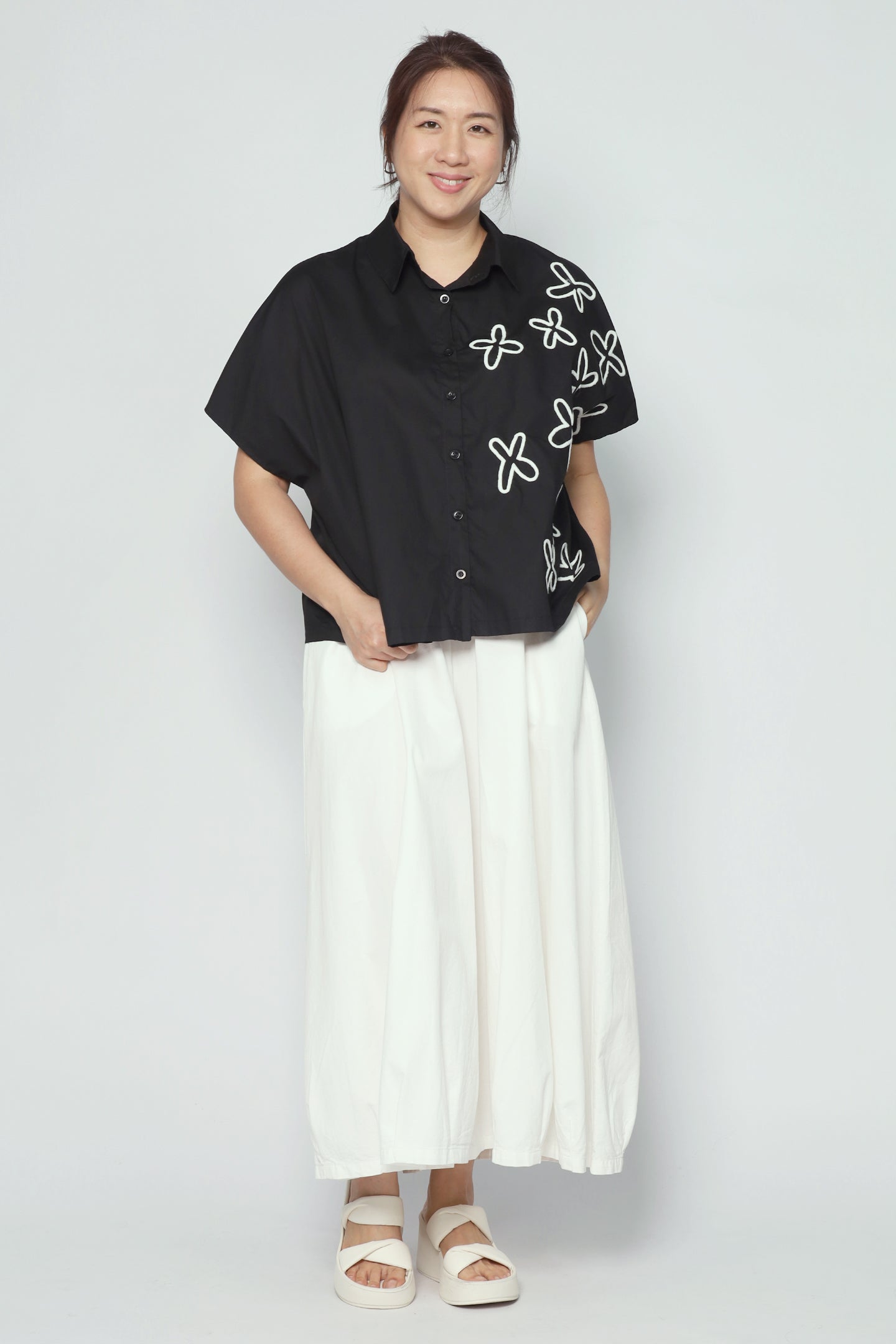 Lawson Floral Shirt in Black