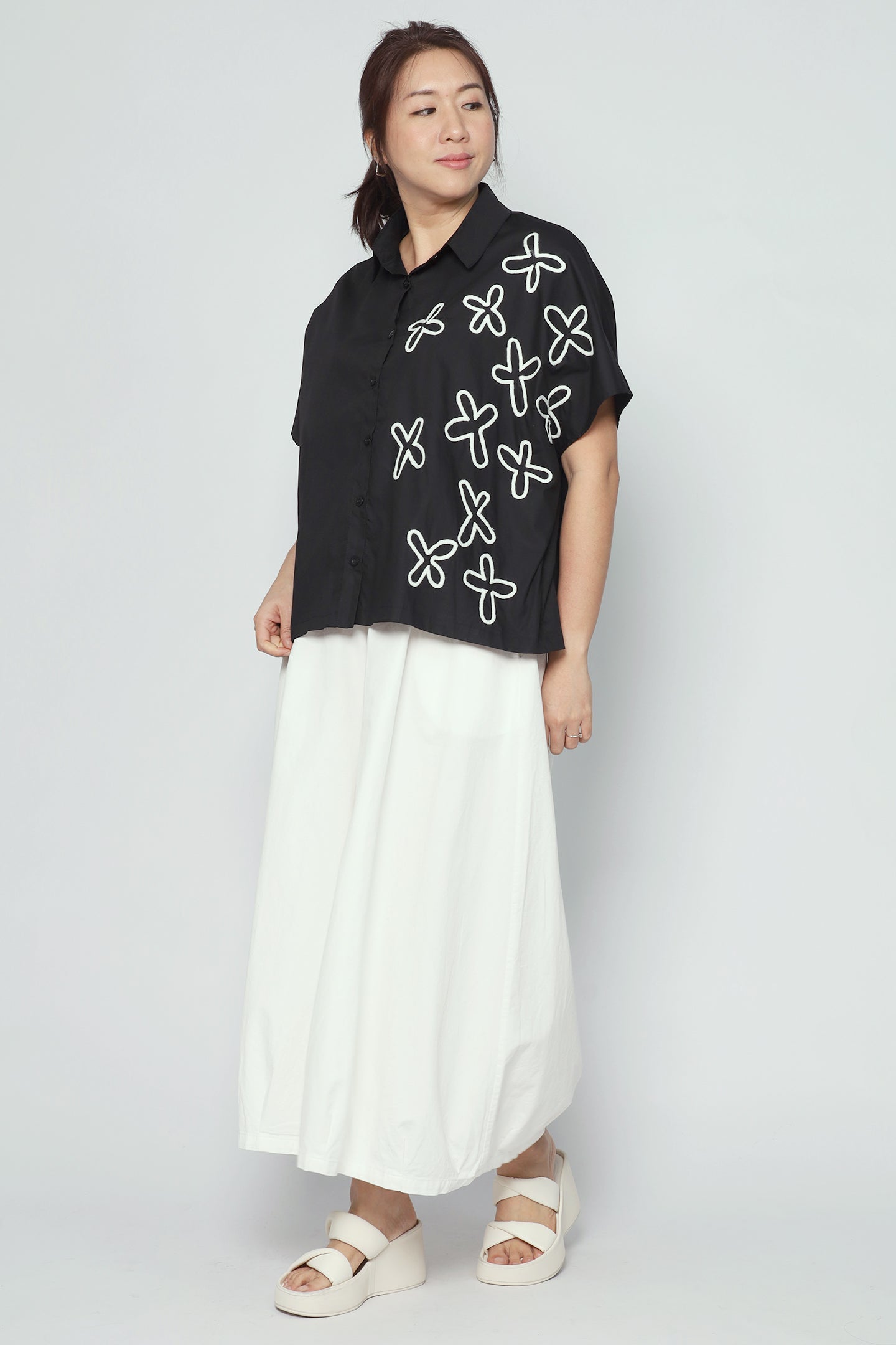 Lawson Floral Shirt in Black
