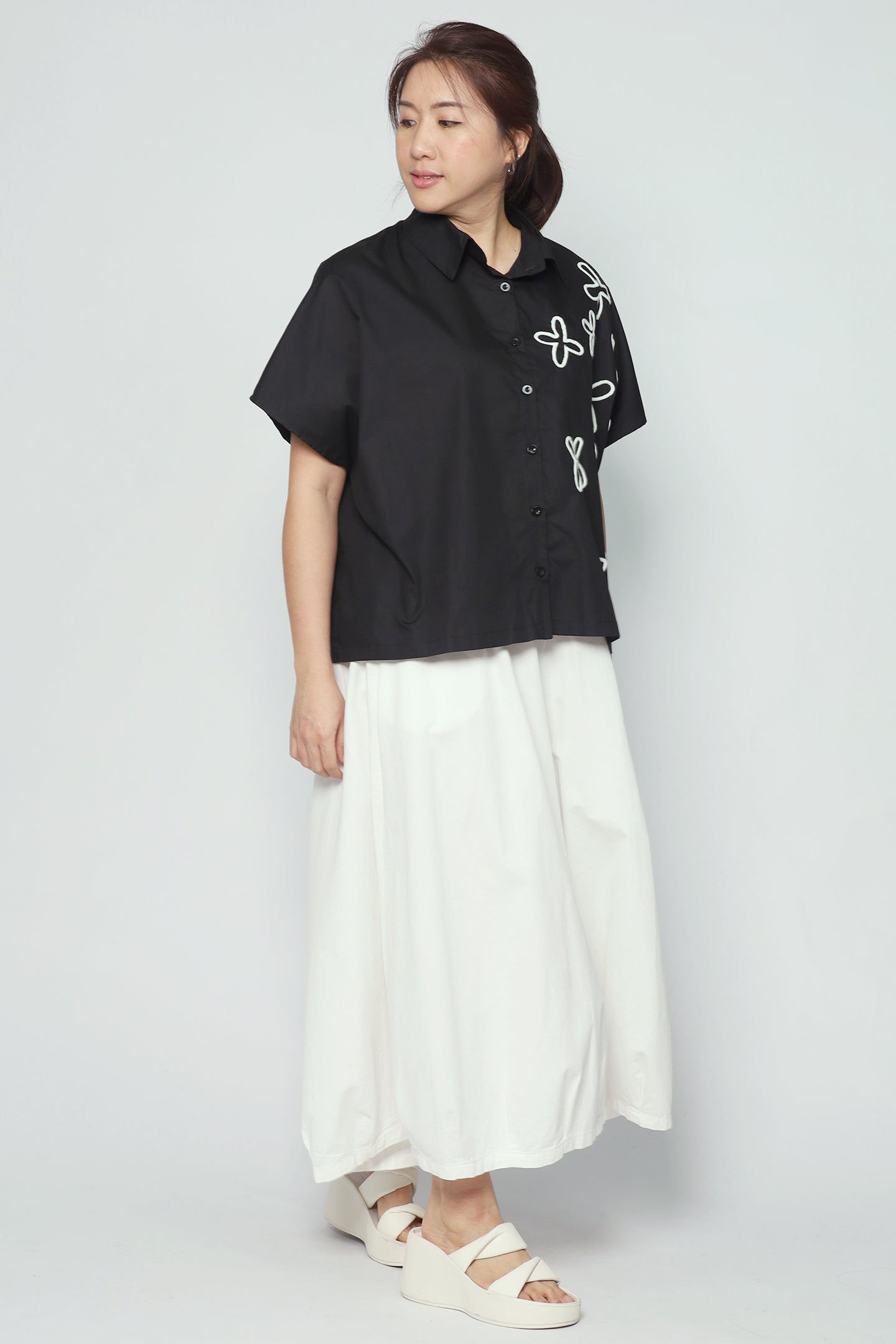 Lawson Floral Shirt in Black
