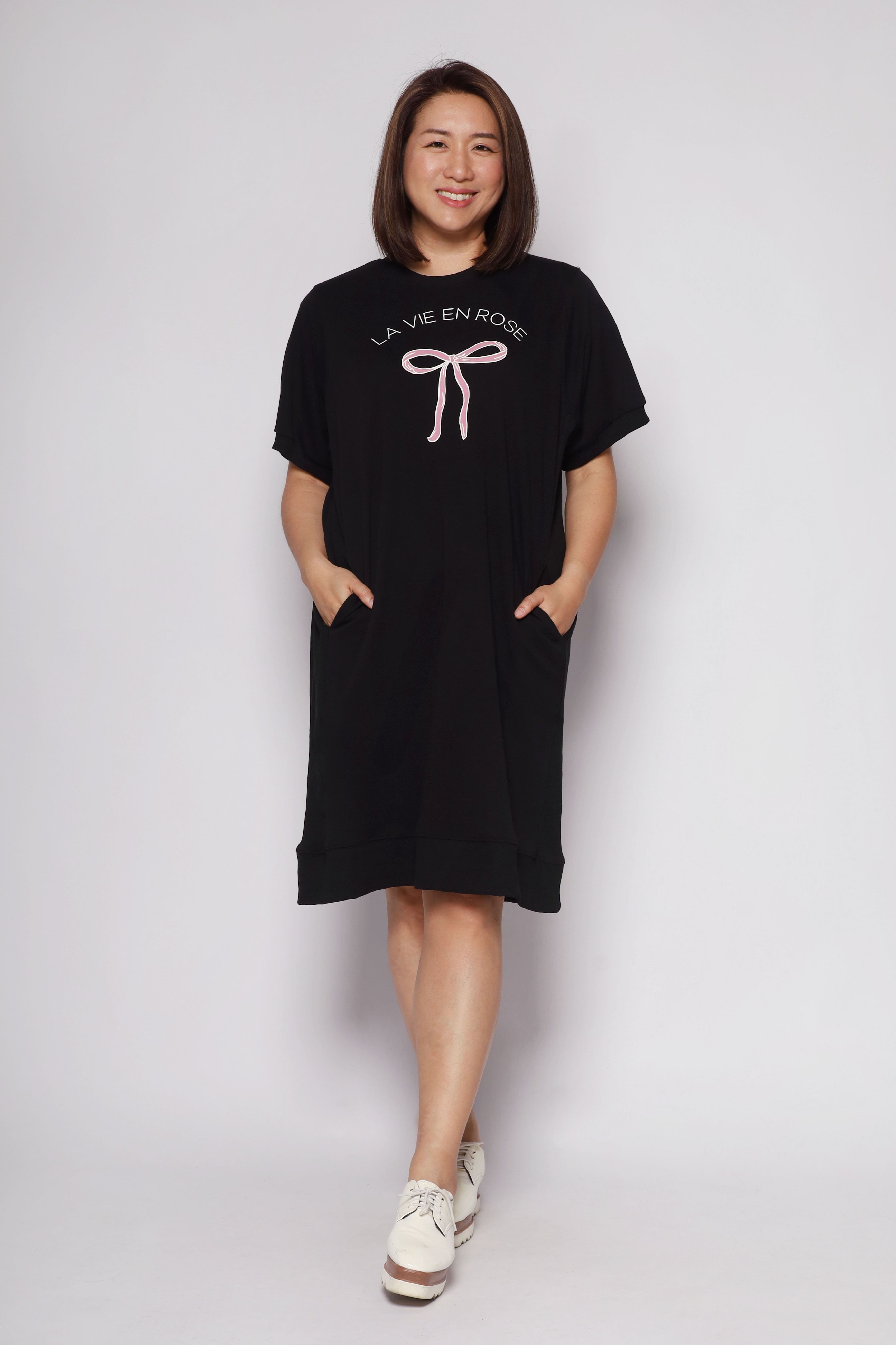 La Vie En Rose Tee Dress