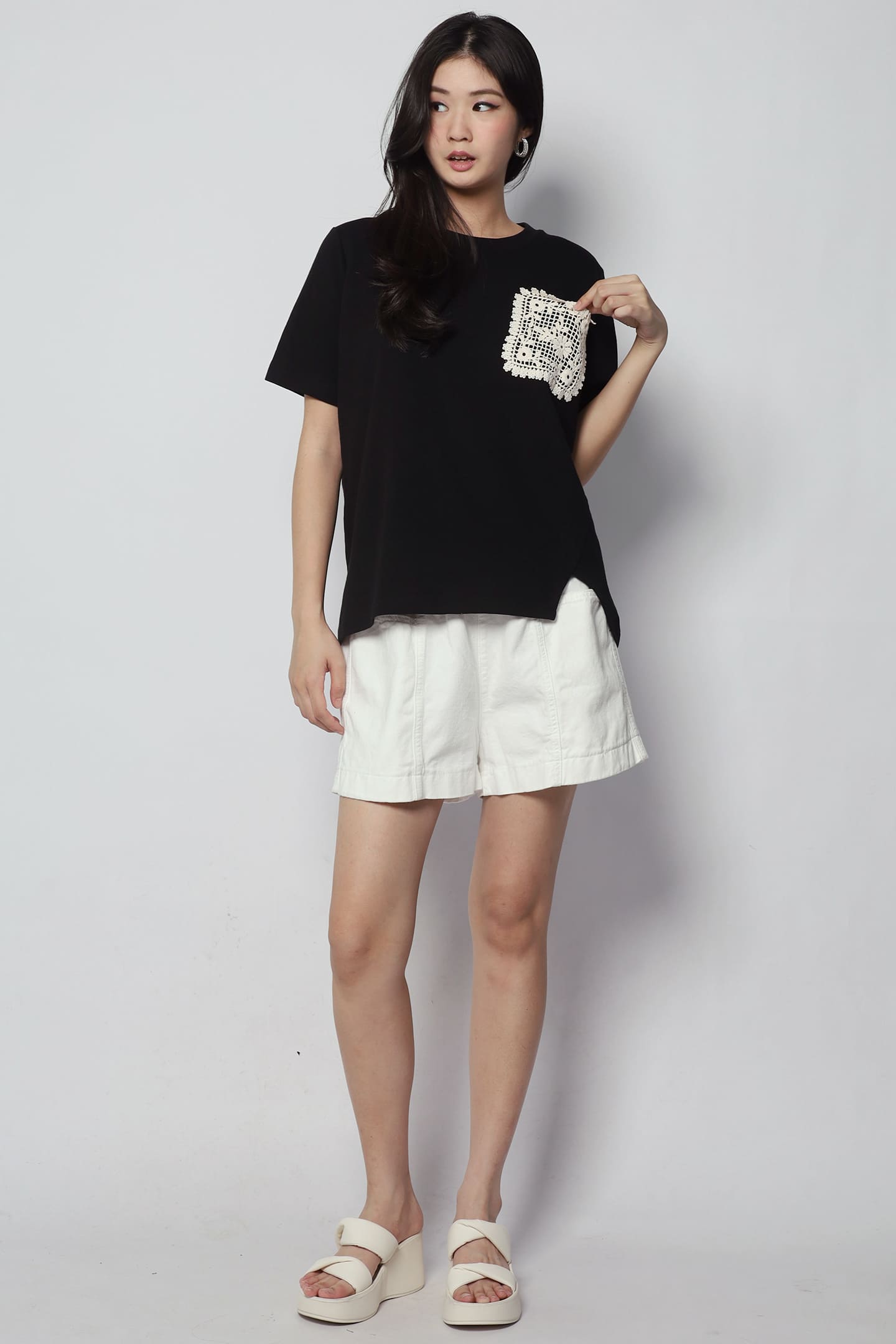 Backorders Lili Crochet Pocket Top