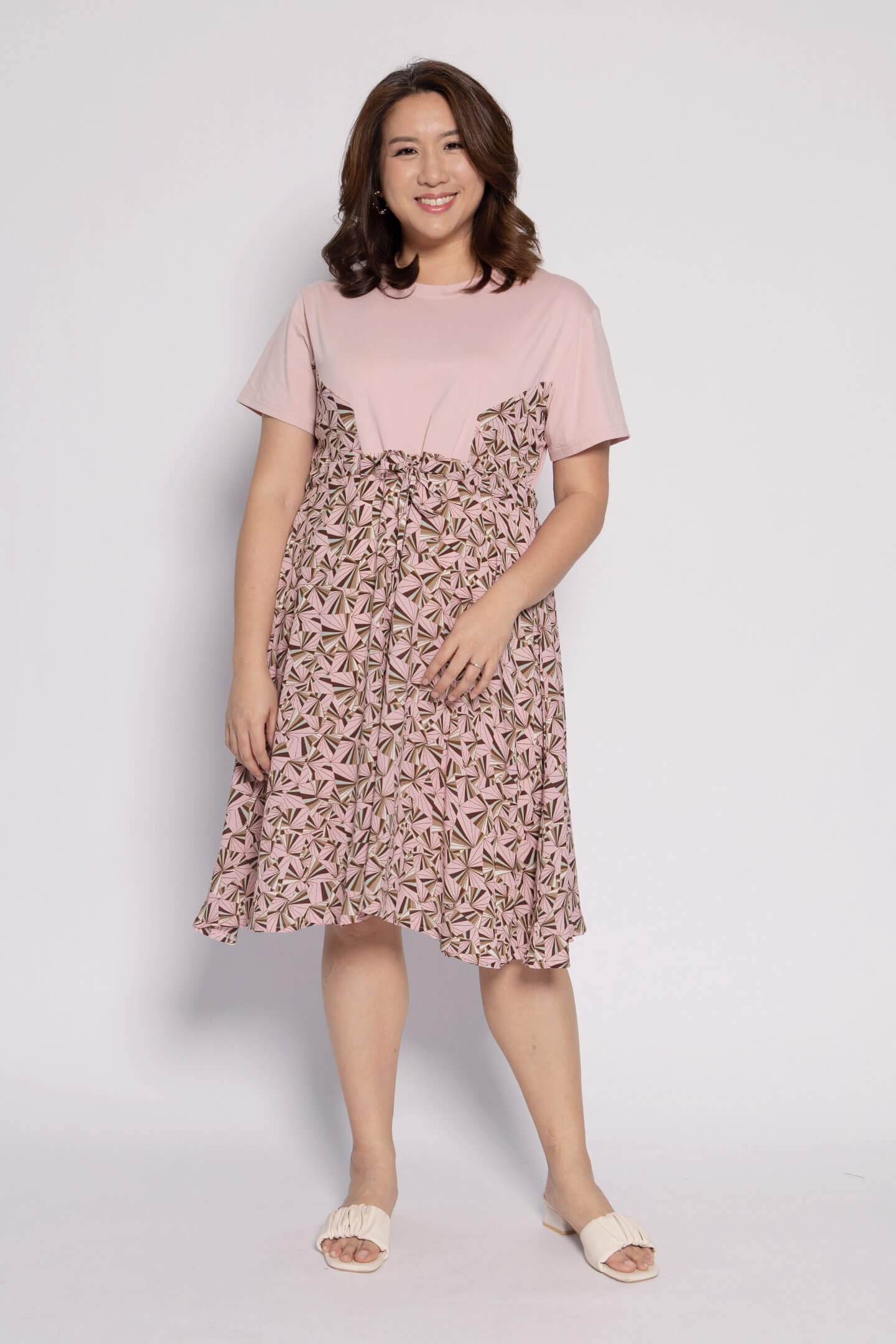 Lois Dress in Pink Floral