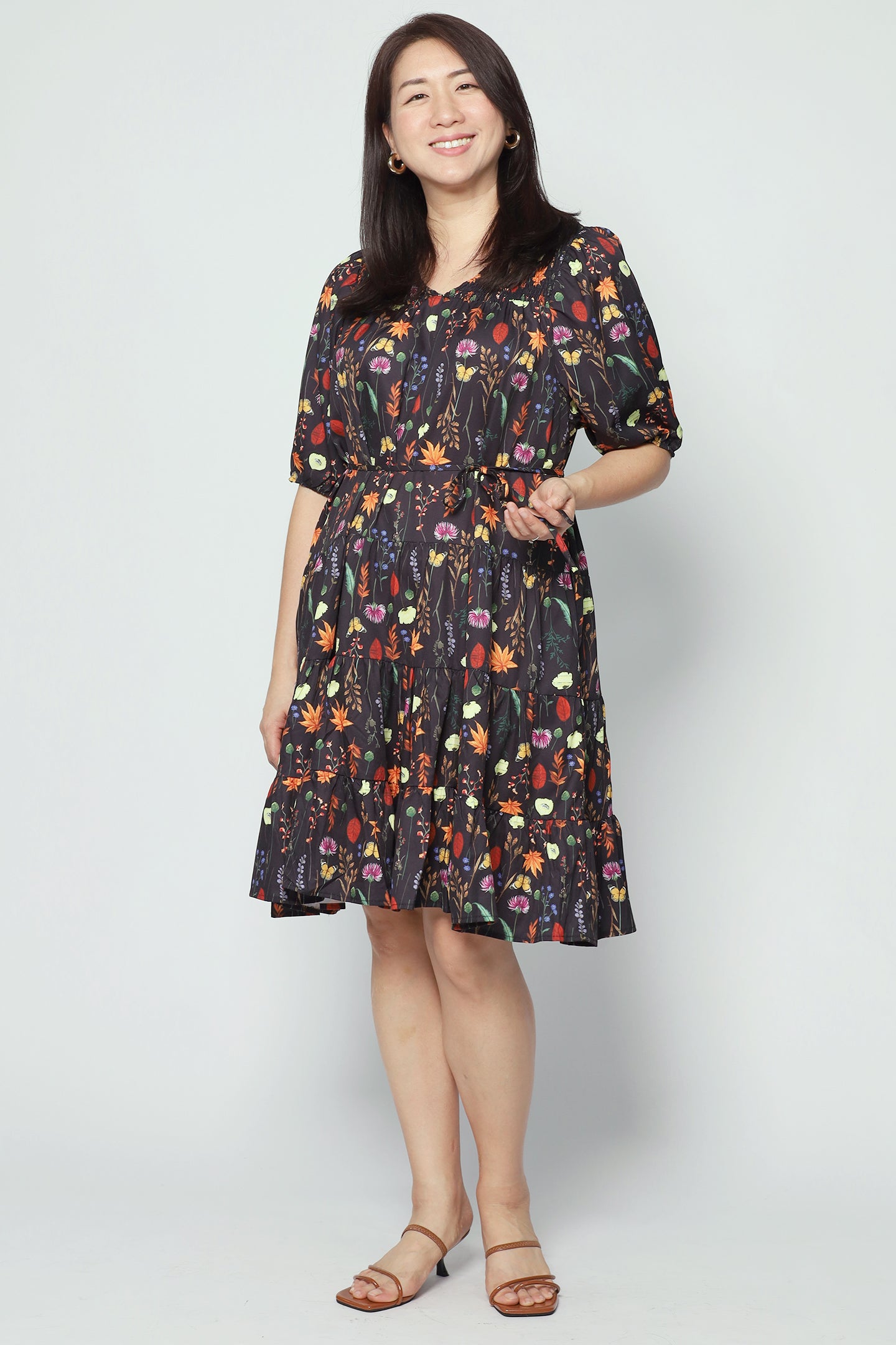 Melbourne Dress in Botanic Muse