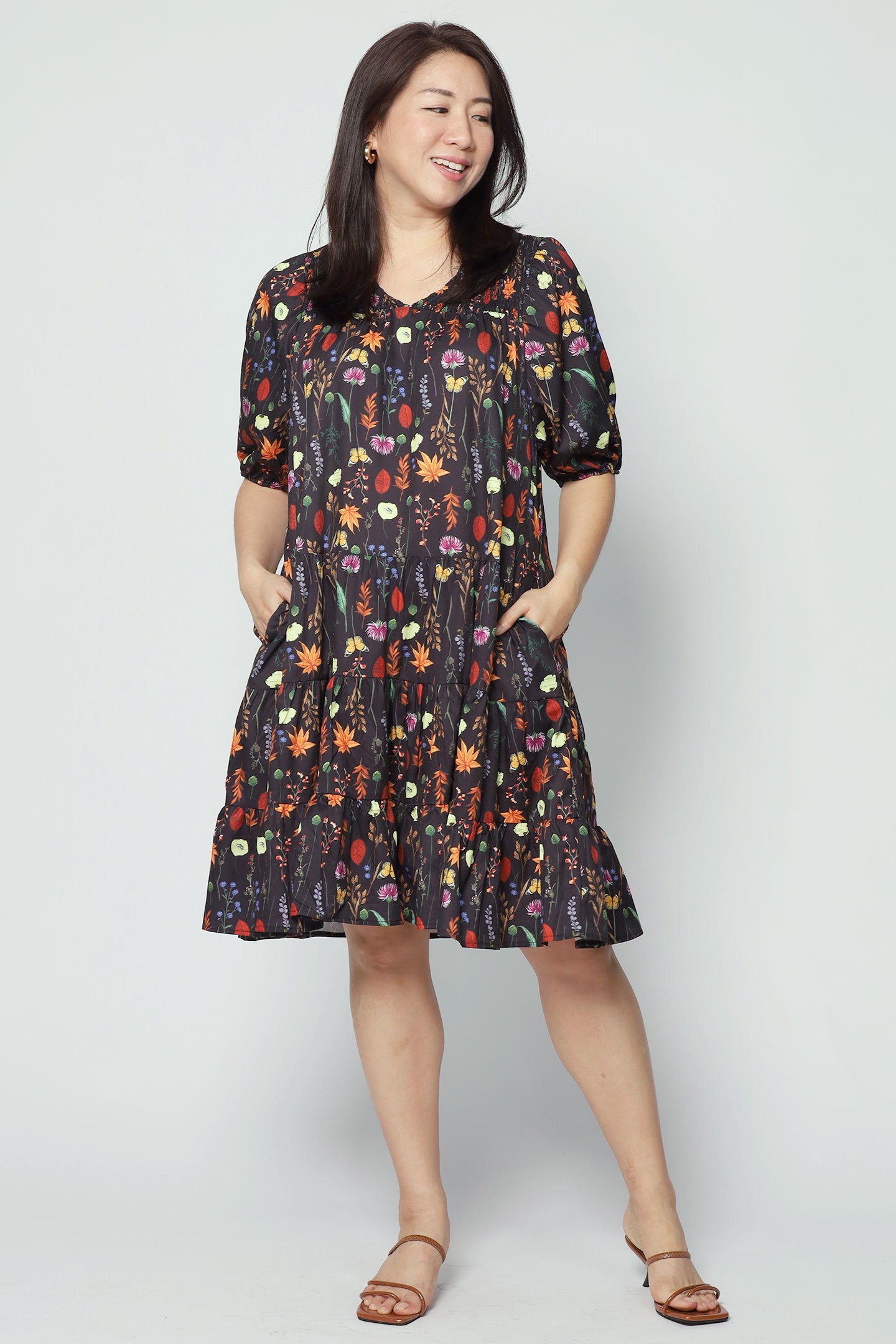 Melbourne Dress in Botanic Muse