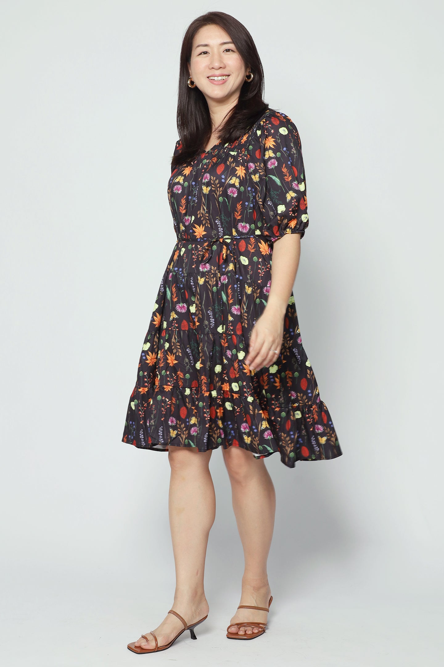 Melbourne Dress in Botanic Muse