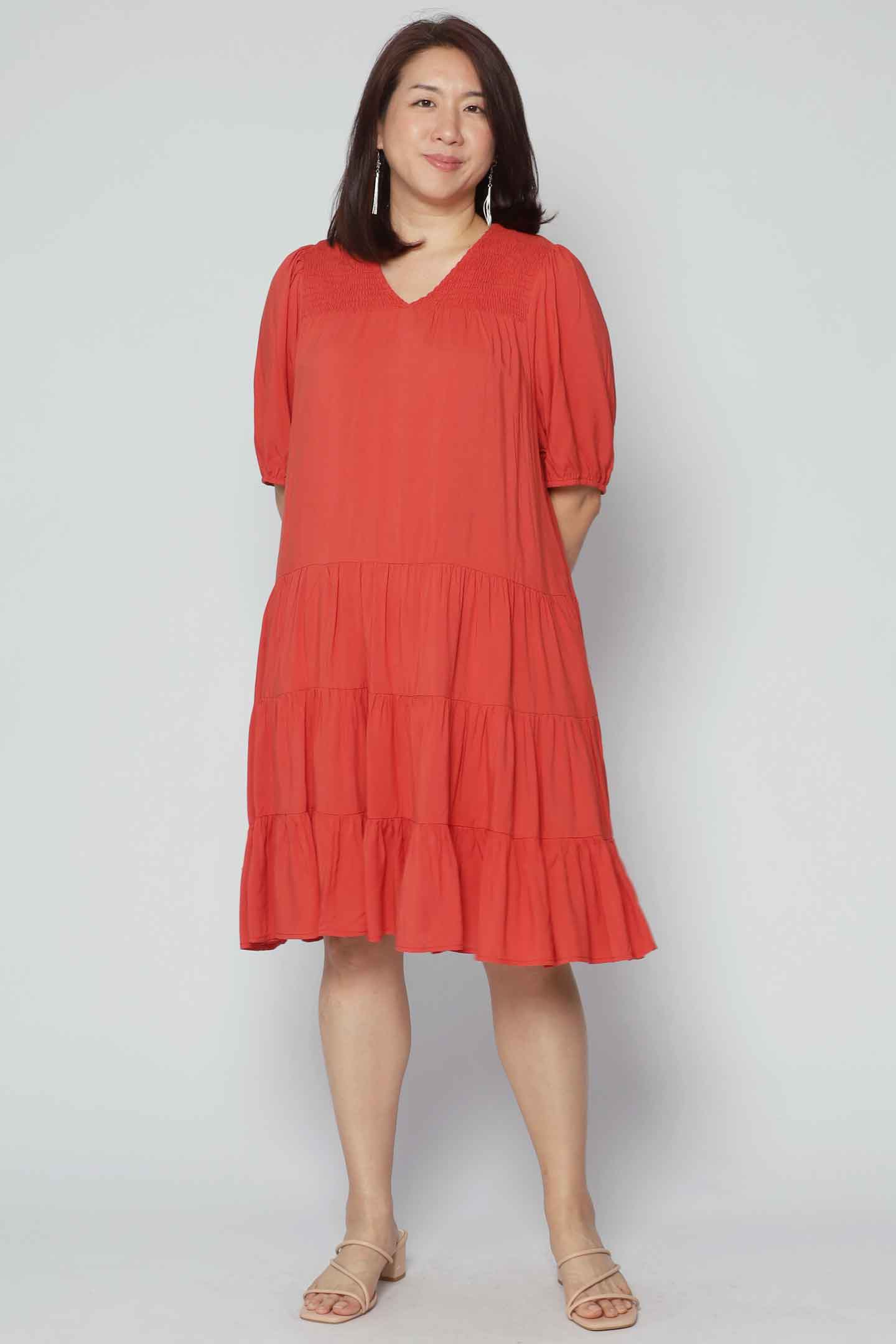 Melbourne Dress in Orange