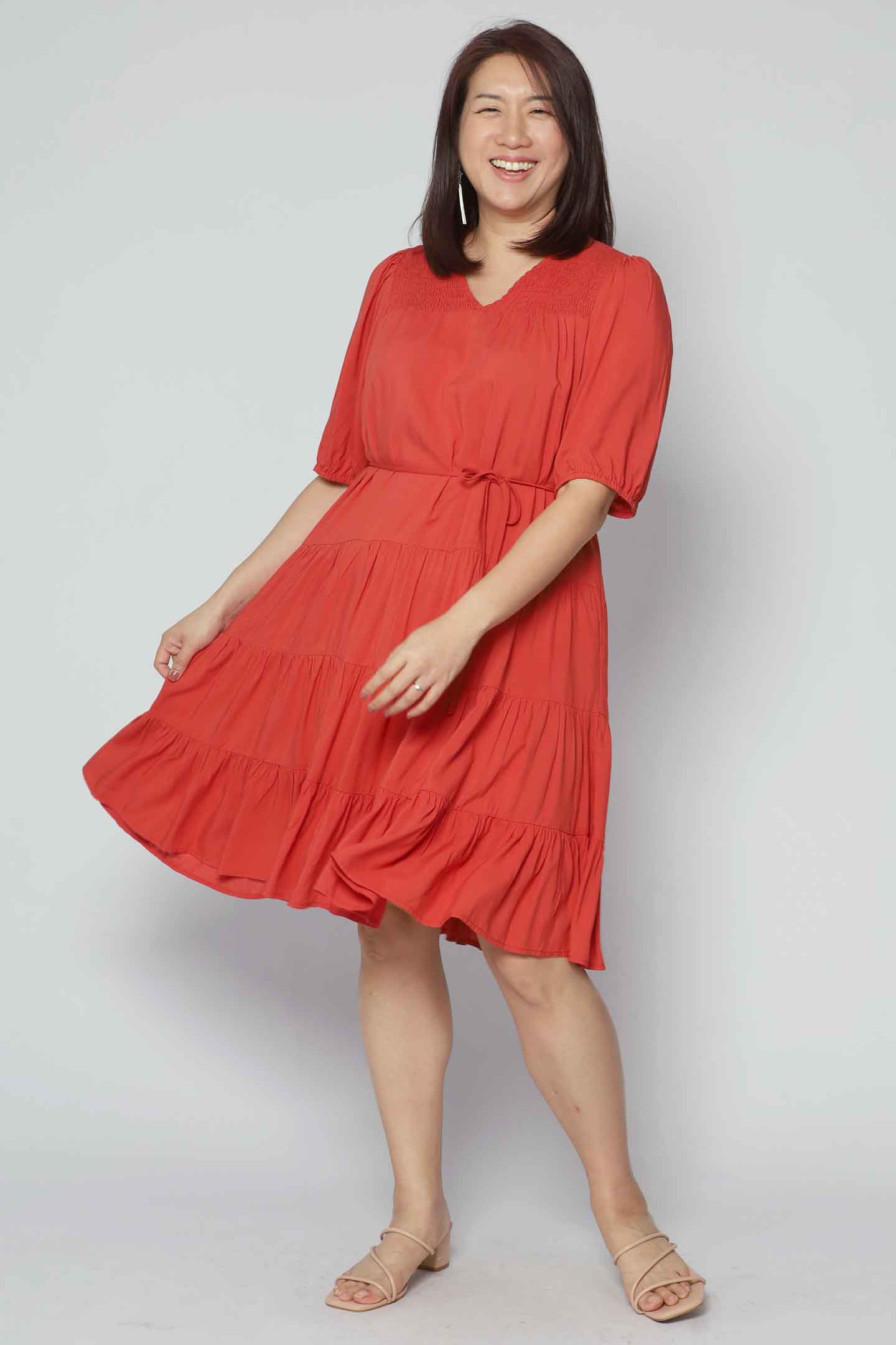 Melbourne Dress in Orange