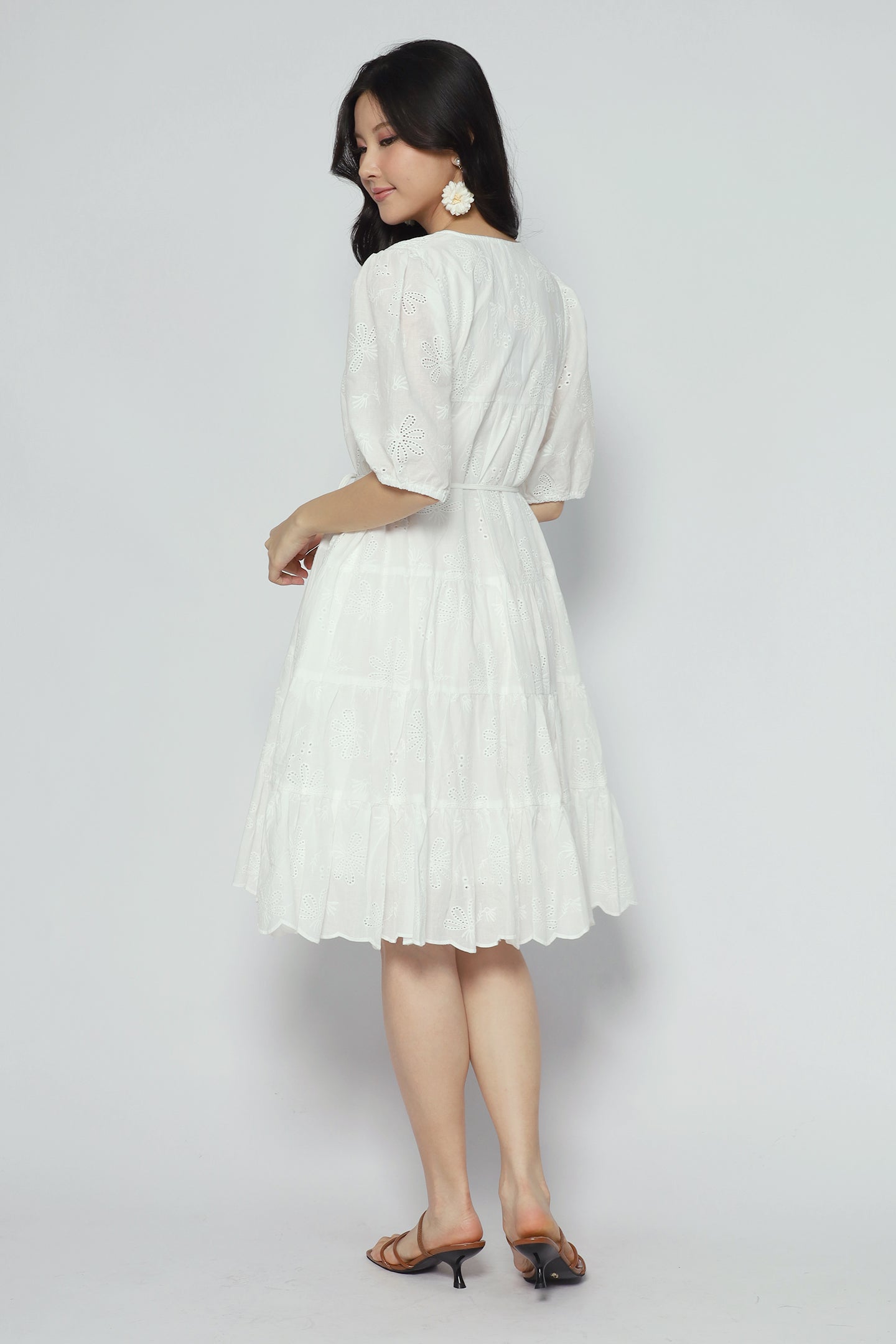 Melbourne Dress in Eyelet Dream