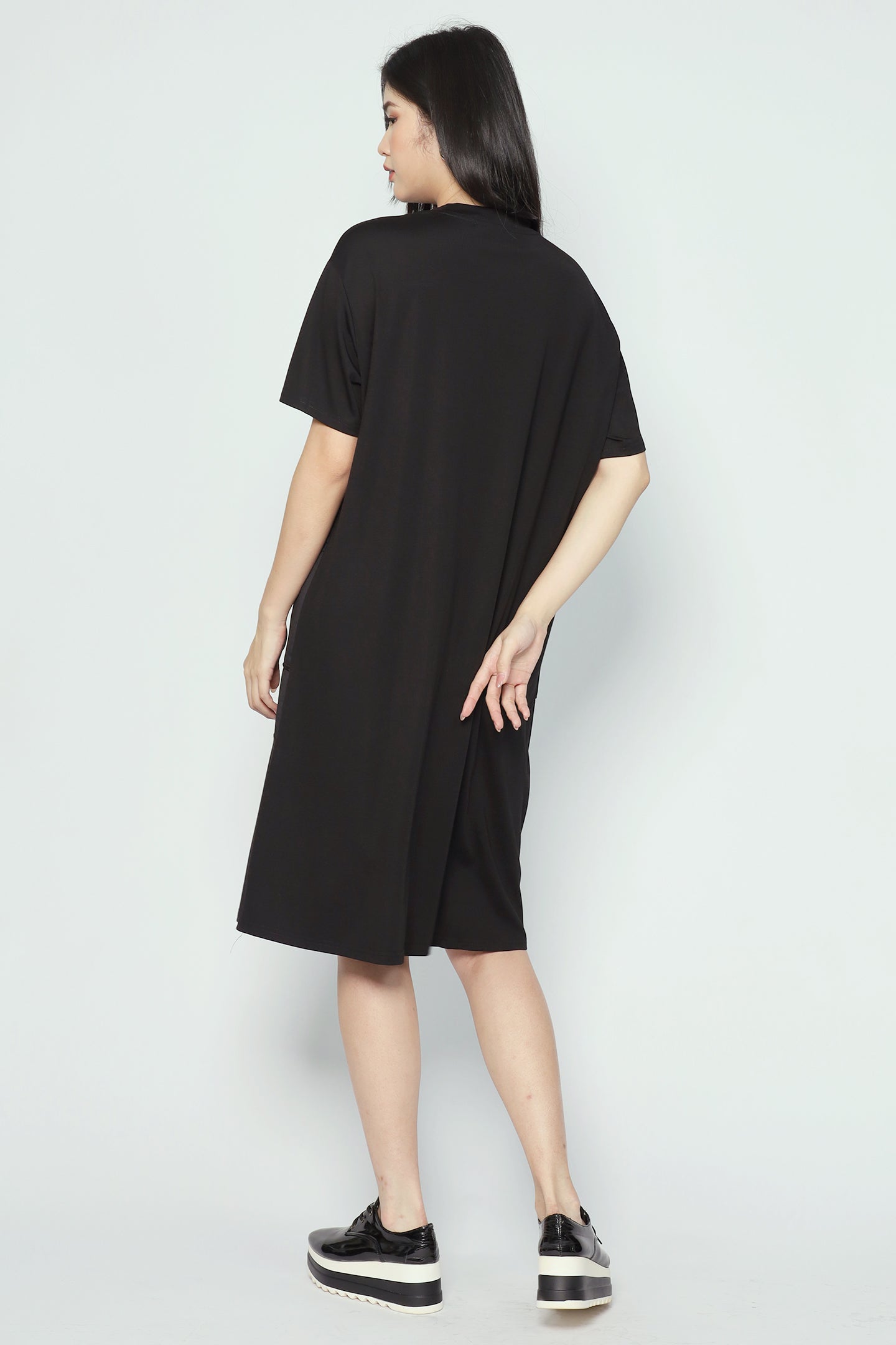 Norish Polkadot Dress in Black