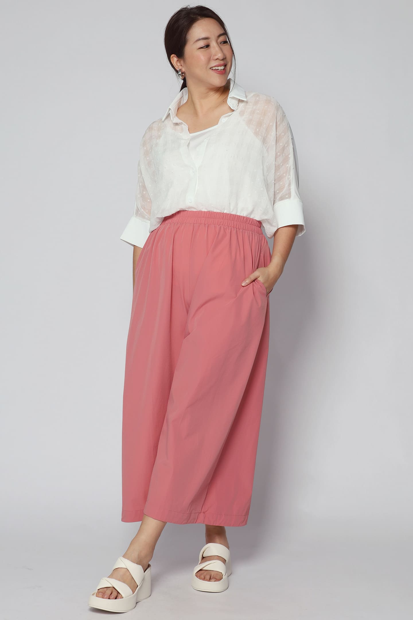 Backorders Nellie Culottes in Pink