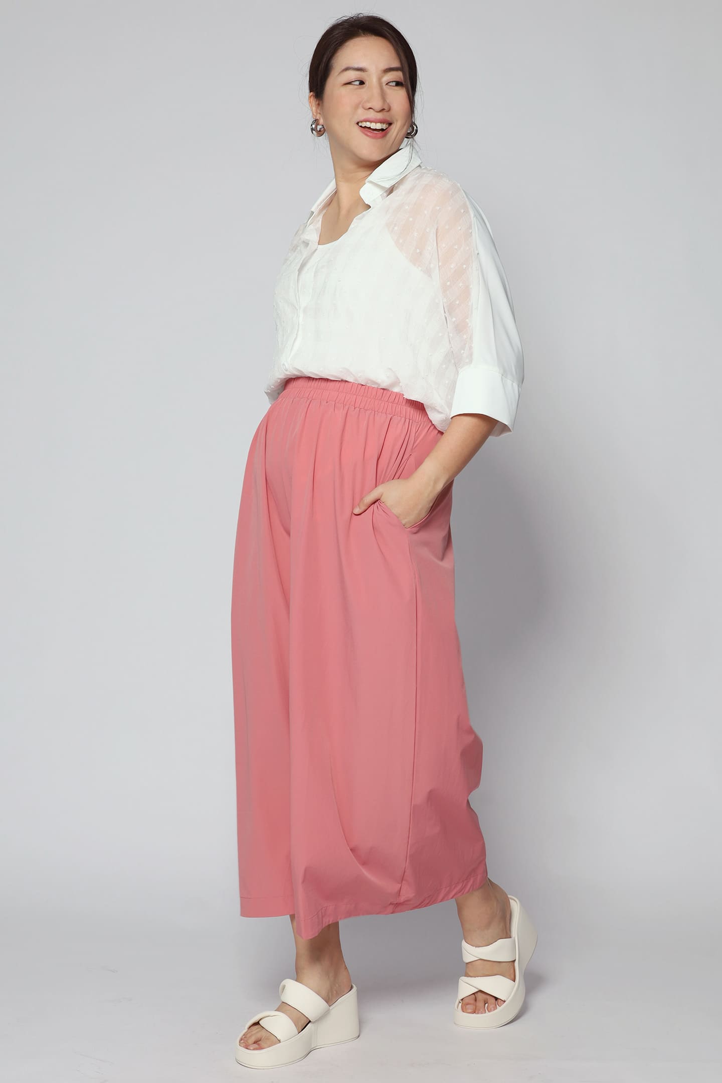 Backorders Nellie Culottes in Pink