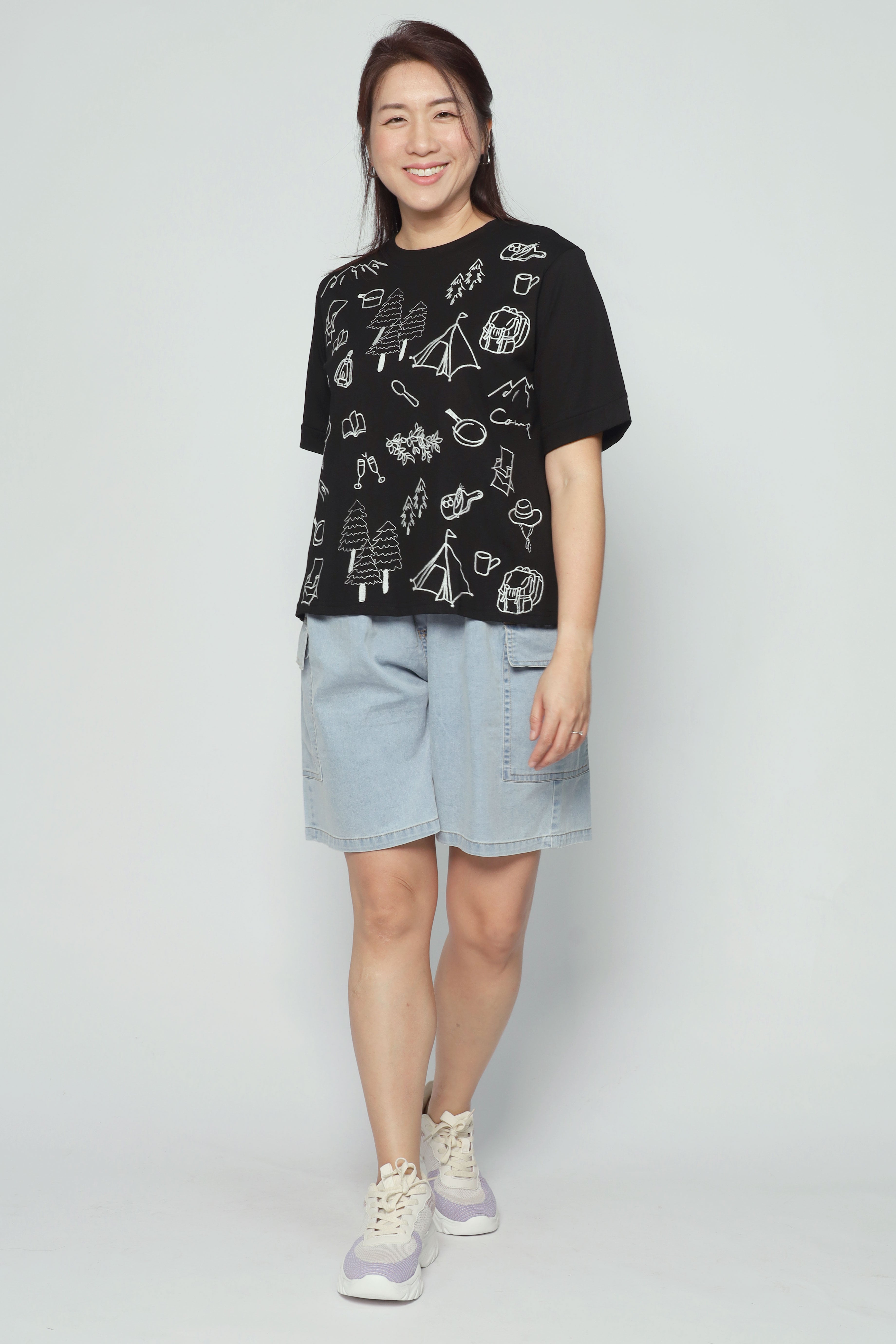 Picnic at the Park Embroidered Top