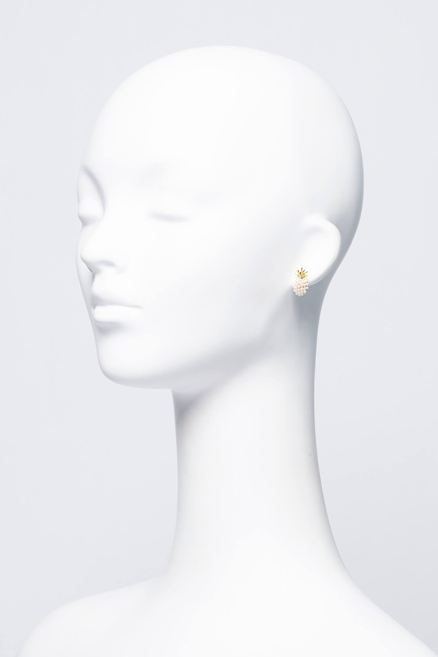Pineapple Pearl Stud Earrings