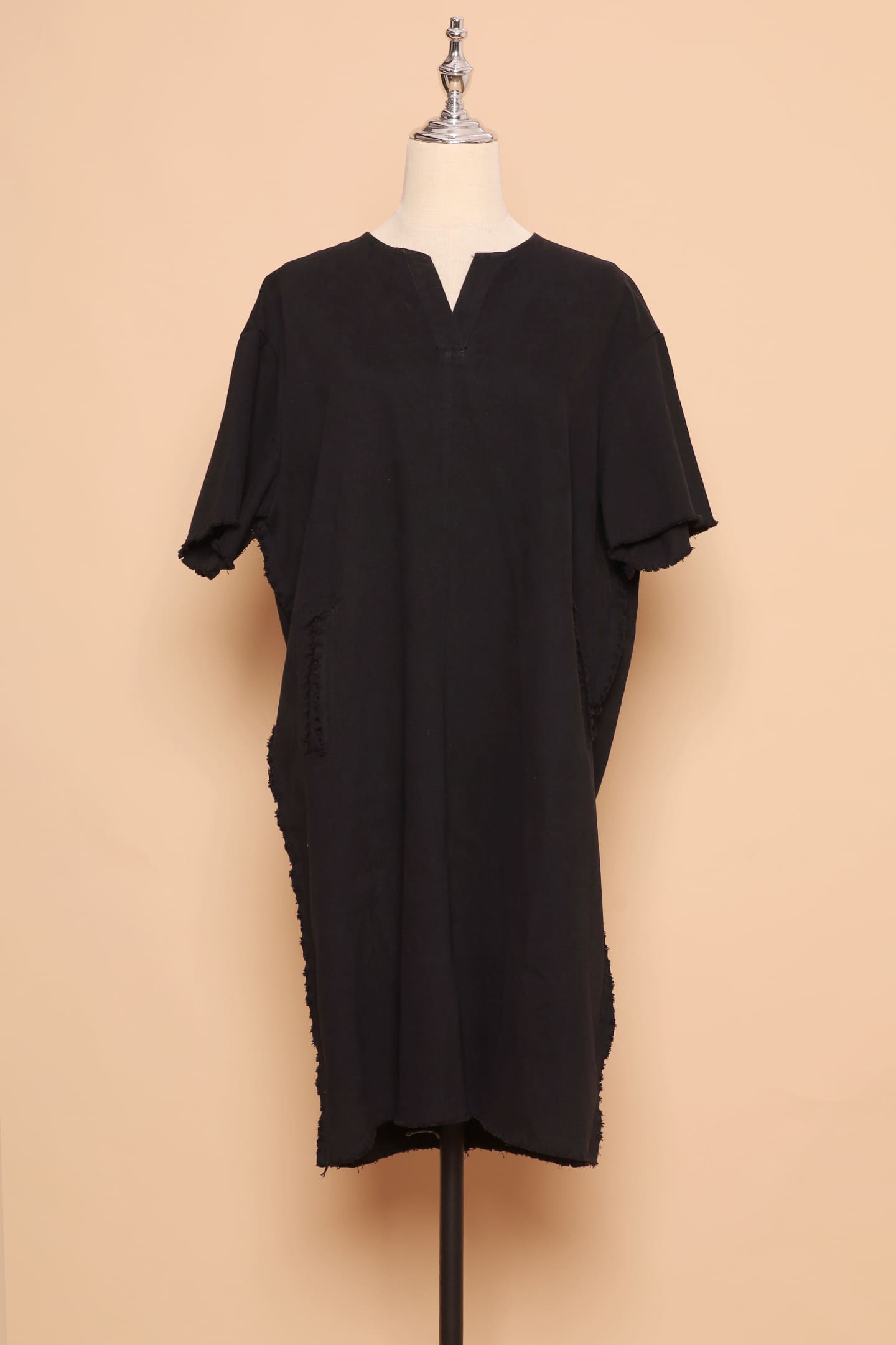 PO - Pedro Denim Dress in Black