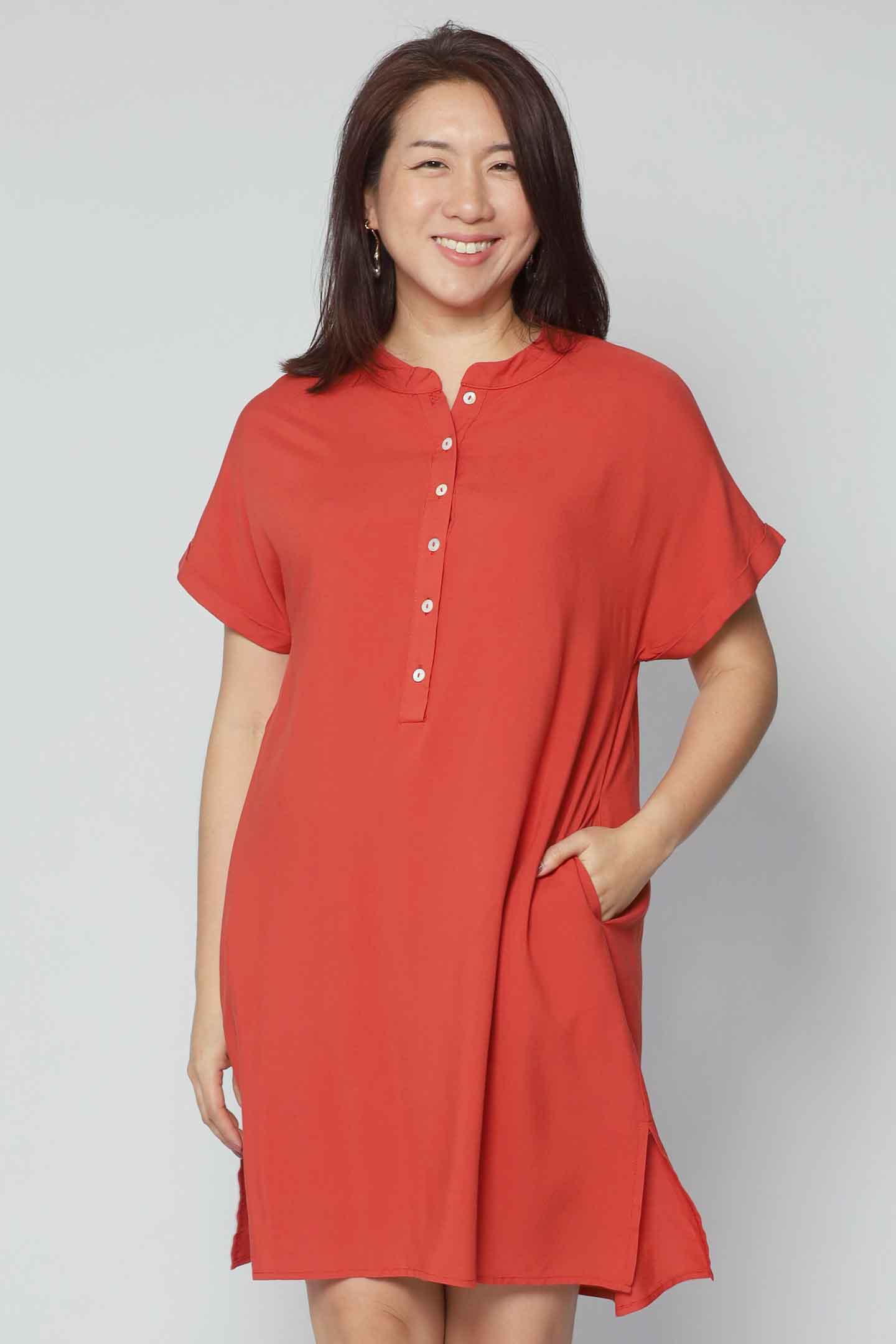 Penn Dress in Burnt Orange