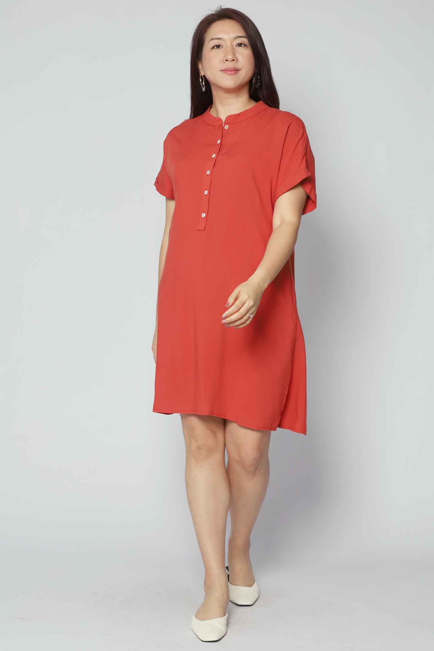 Penn Dress in Burnt Orange