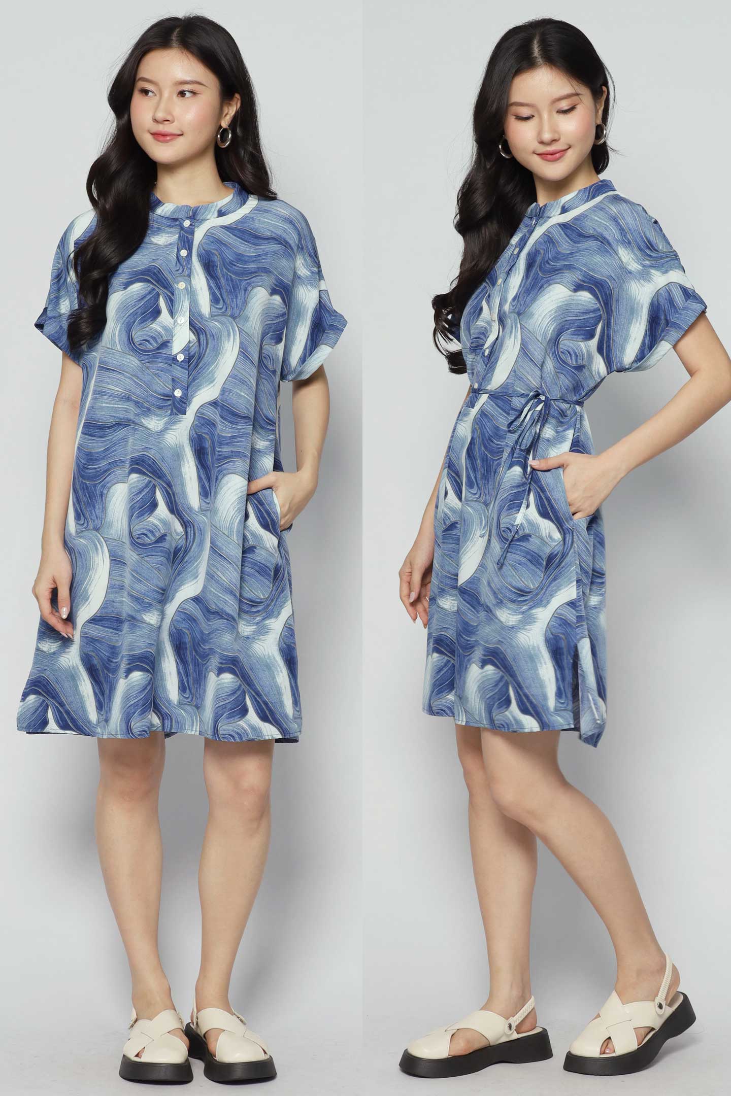 Penn Dress in Blue Cove
