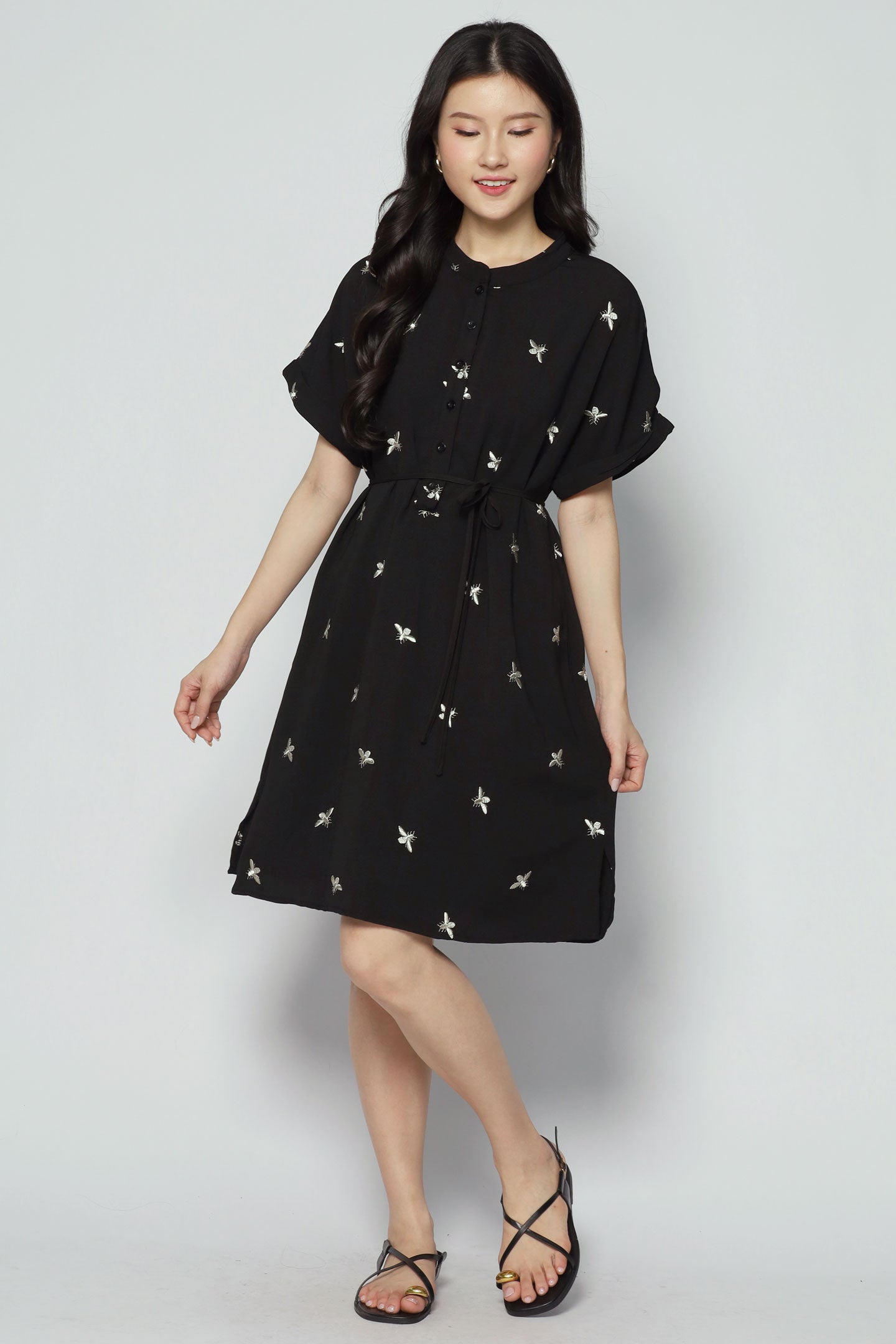 Penn Dress in Champagne Bee