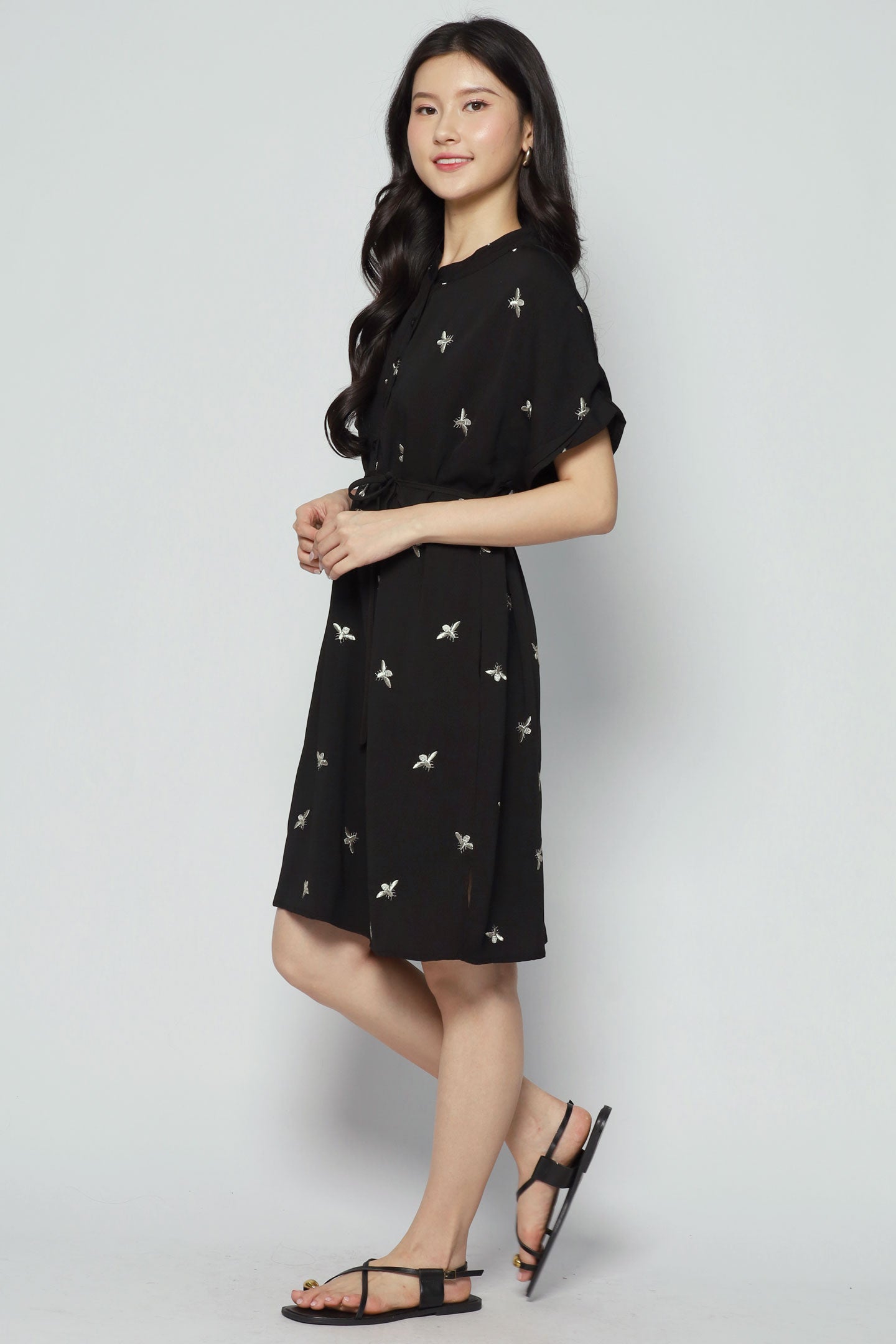 Penn Dress in Champagne Bee