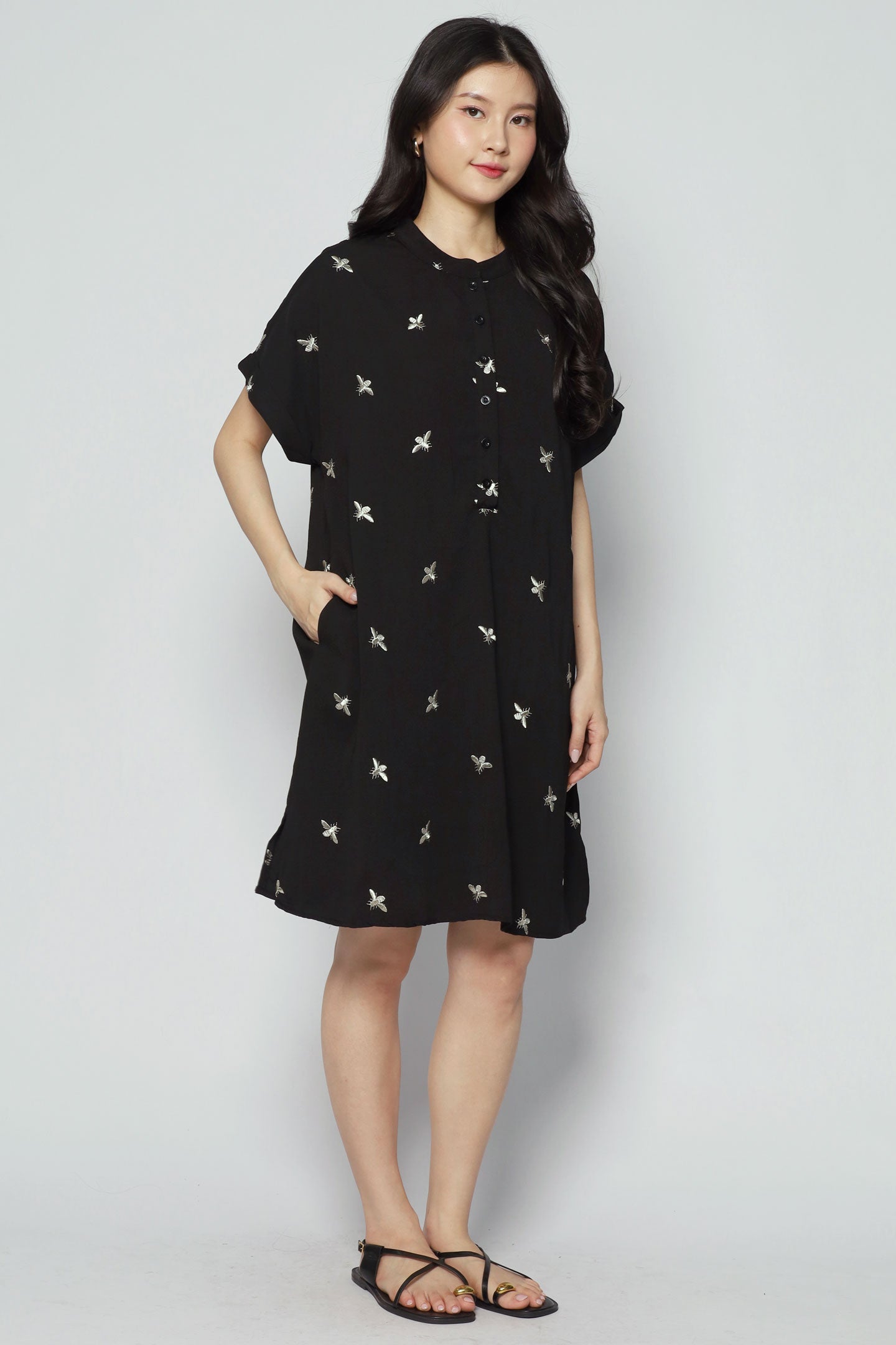 Penn Dress in Champagne Bee