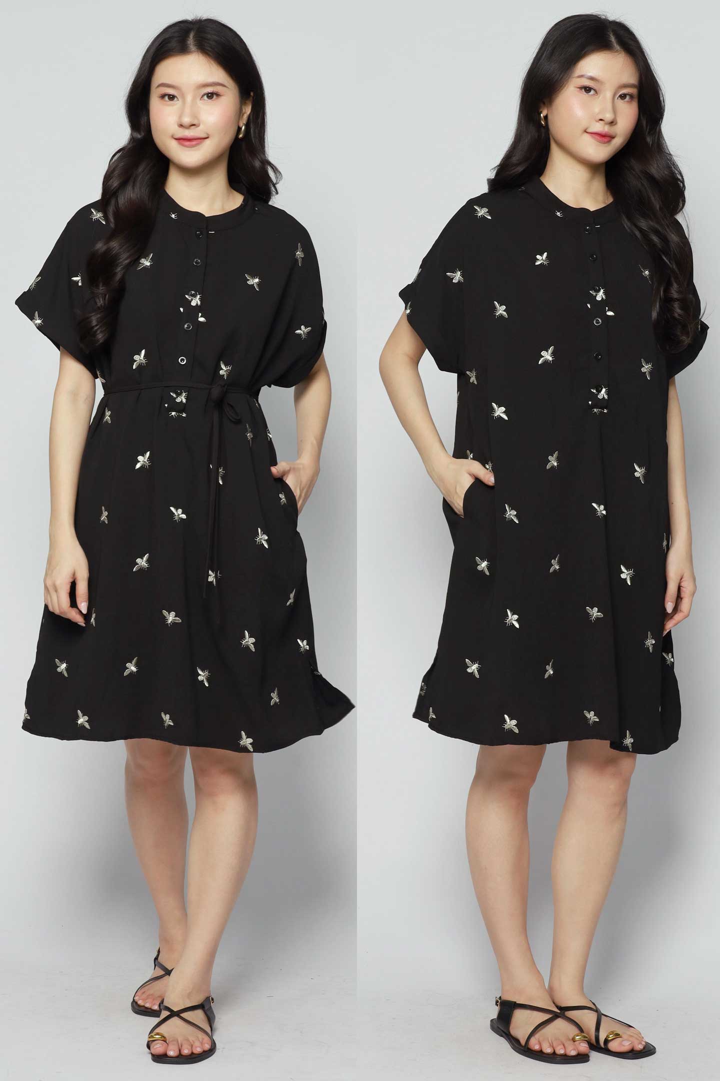 Penn Dress in Champagne Bee