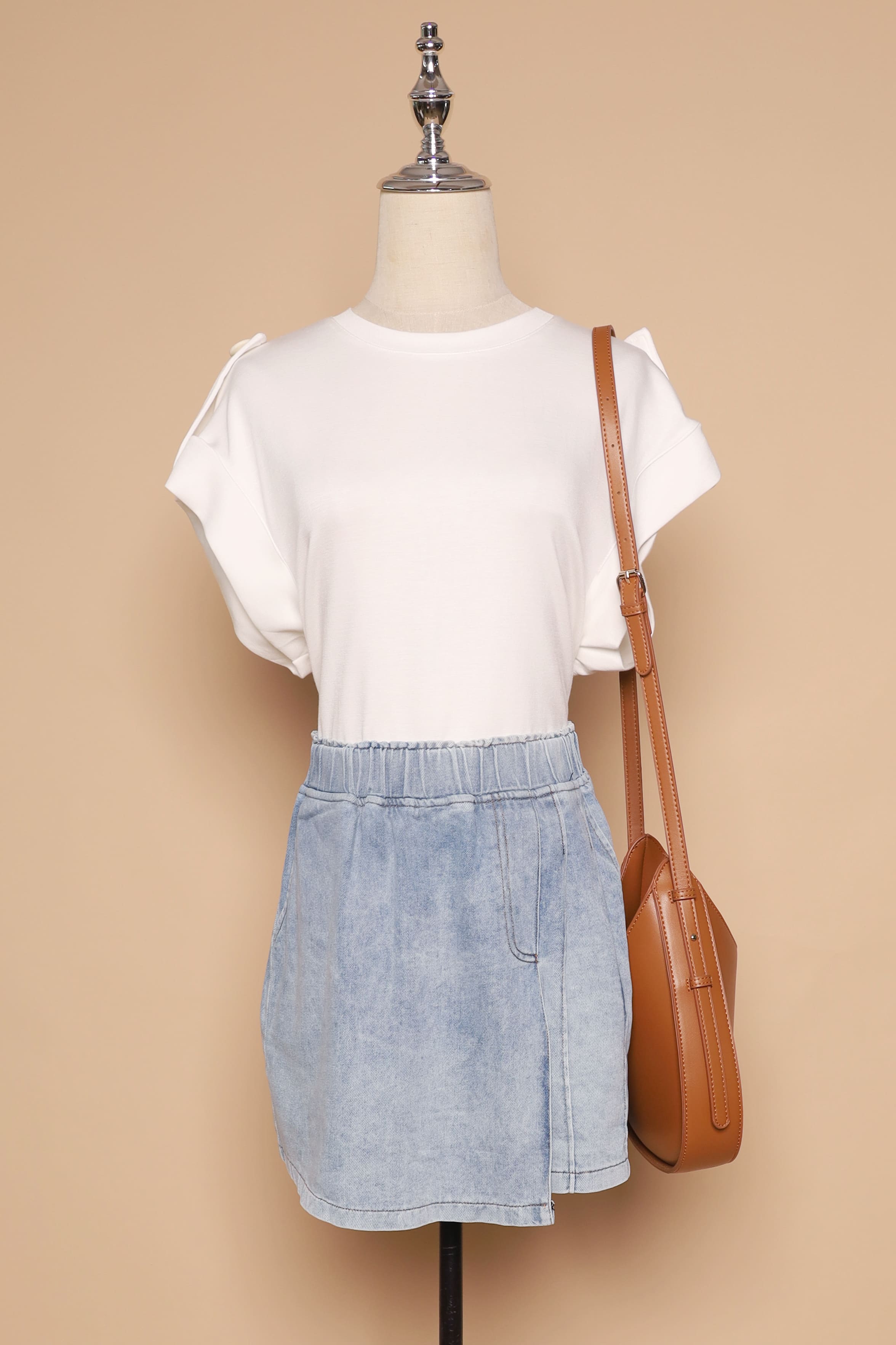 PO - Pham Skorts in Blue Denim
