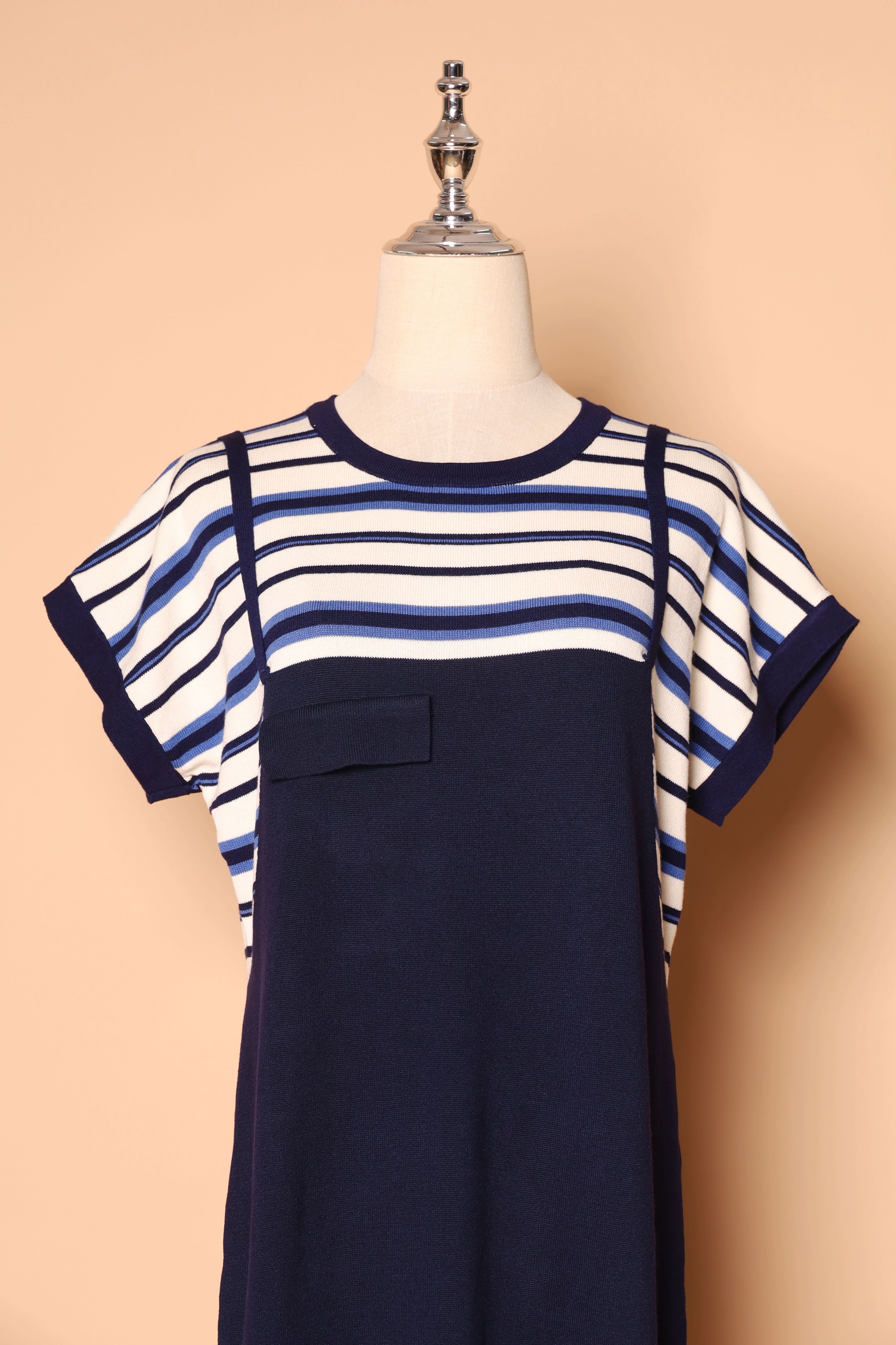 PO - Psalm Stripes Dress in Knit