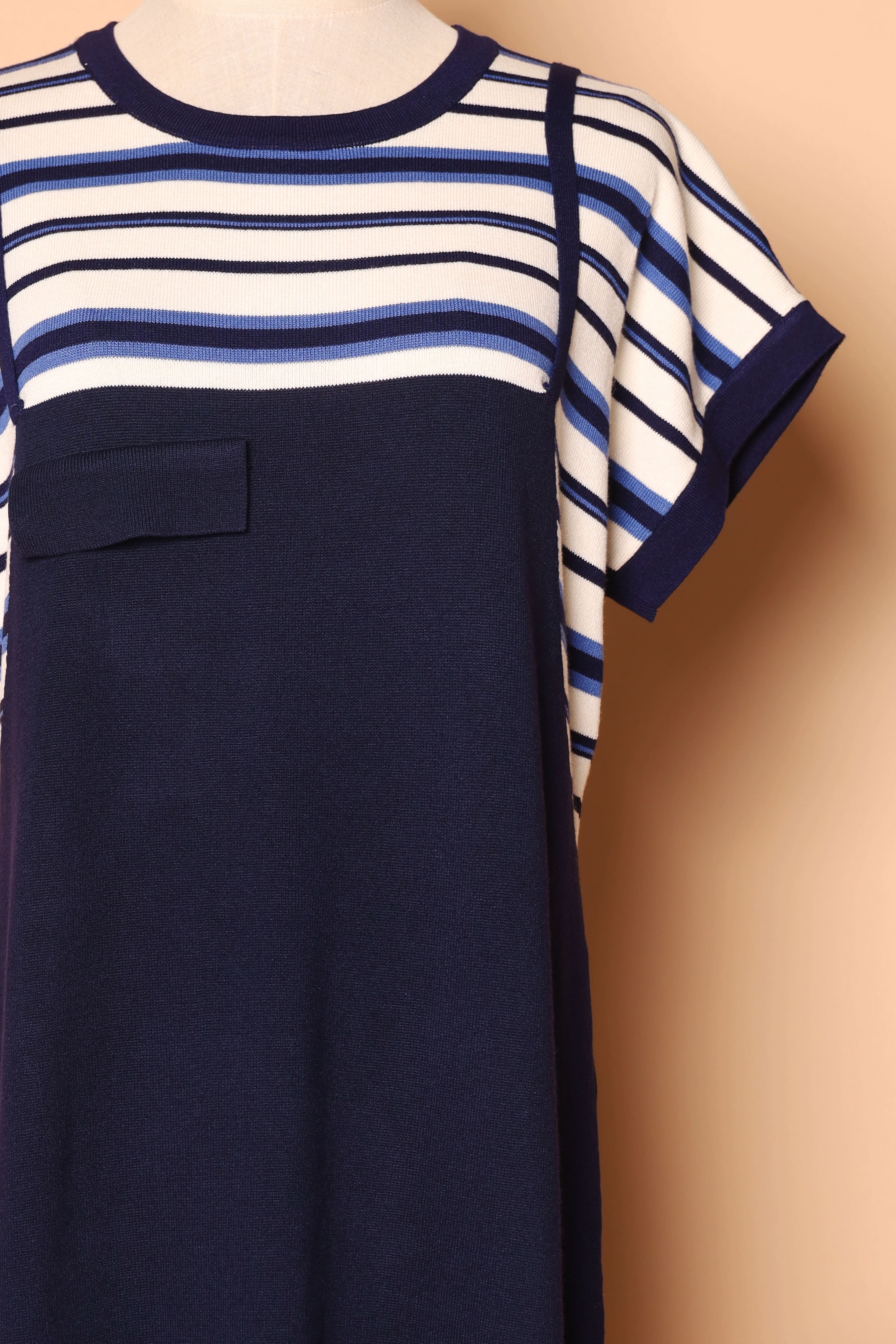 PO - Psalm Stripes Dress in Knit