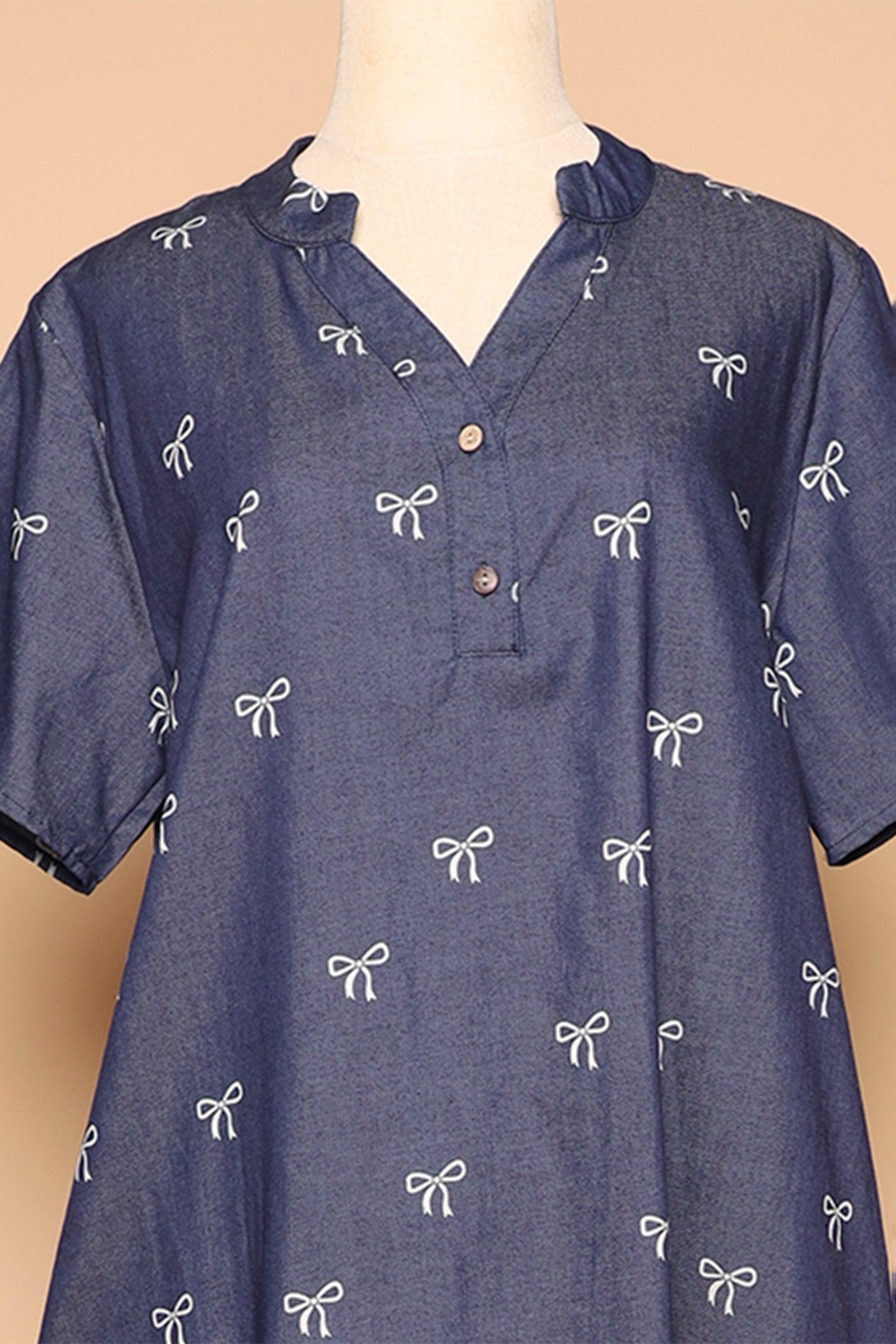 PO - Ribbon Denim Dress