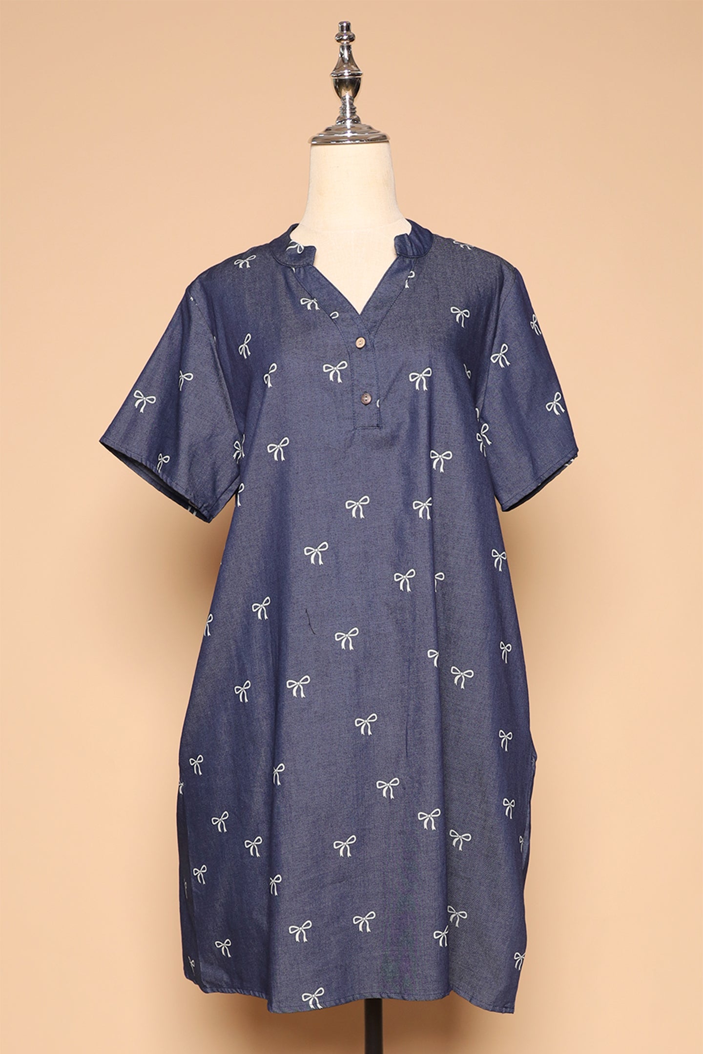 PO - Ribbon Denim Dress