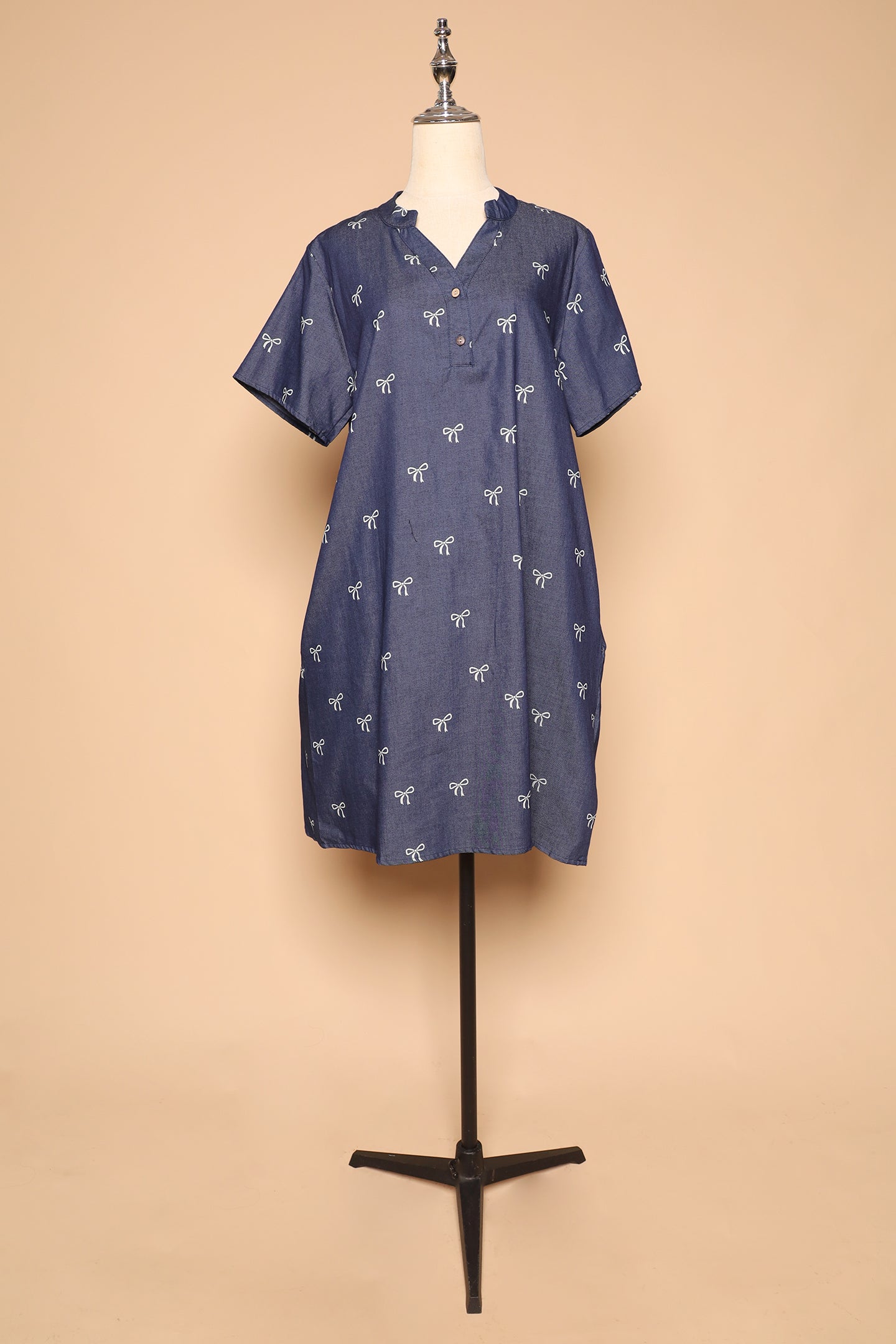 PO - Ribbon Denim Dress