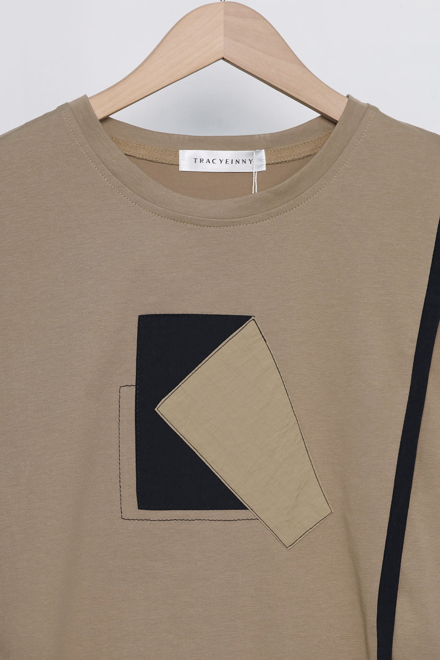Easy by TE - Raffles Geometric Top in Khaki