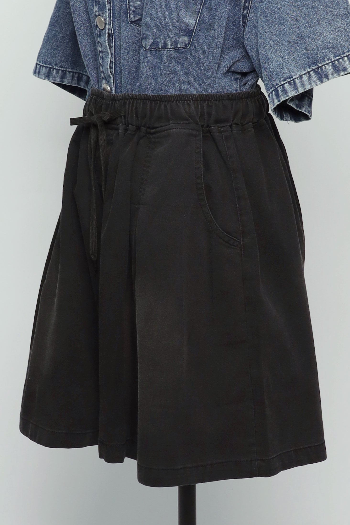 PO - Rayney Denim Shorts in Black