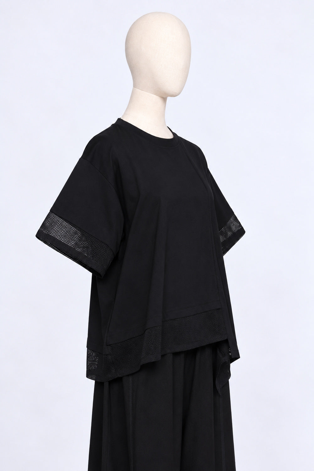 PO - Ruru Netted Top in Black