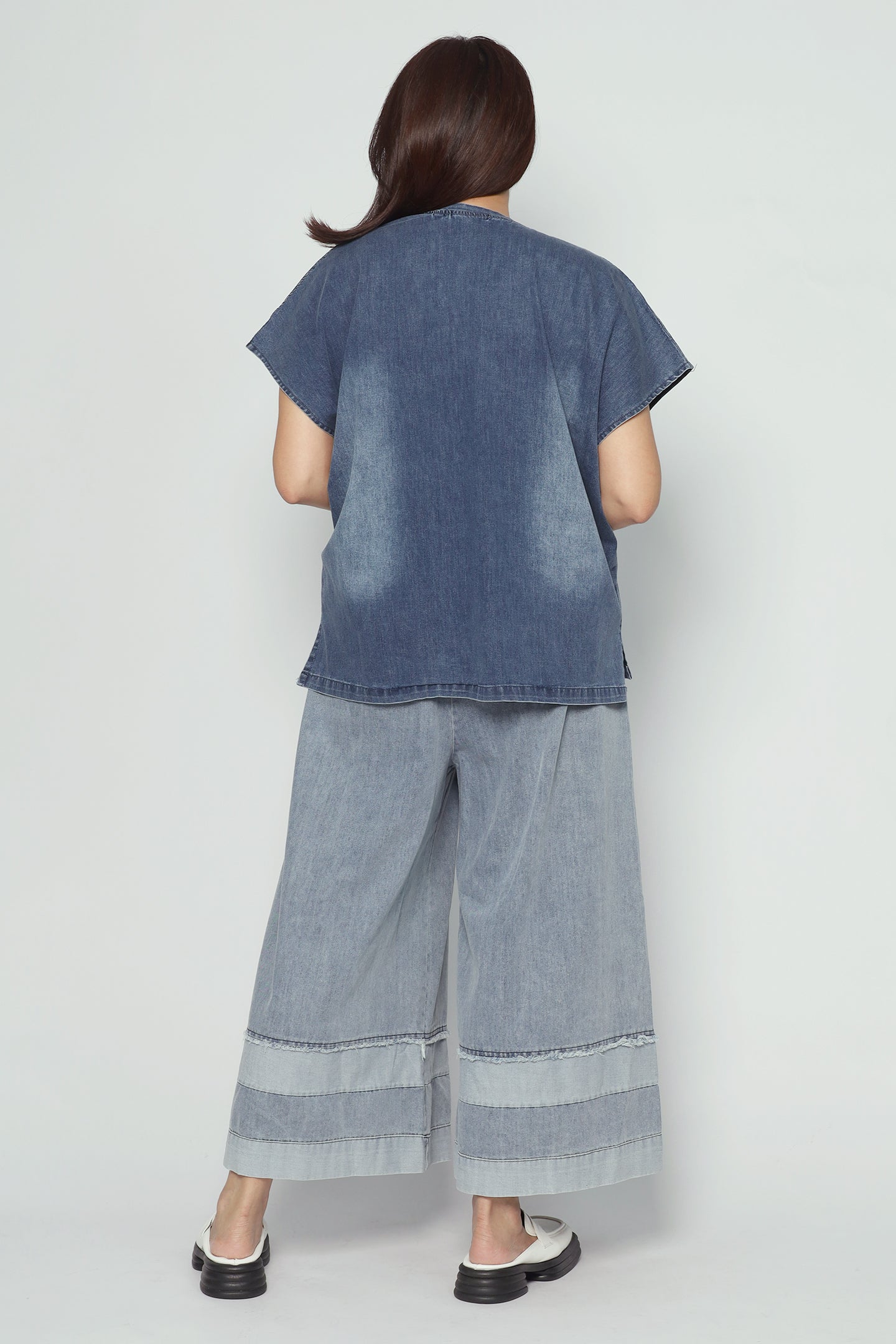 Ryanne Zipper Jacket in Dark Denim