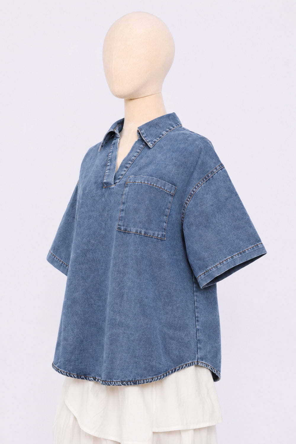 PO - Sabine Denim Top