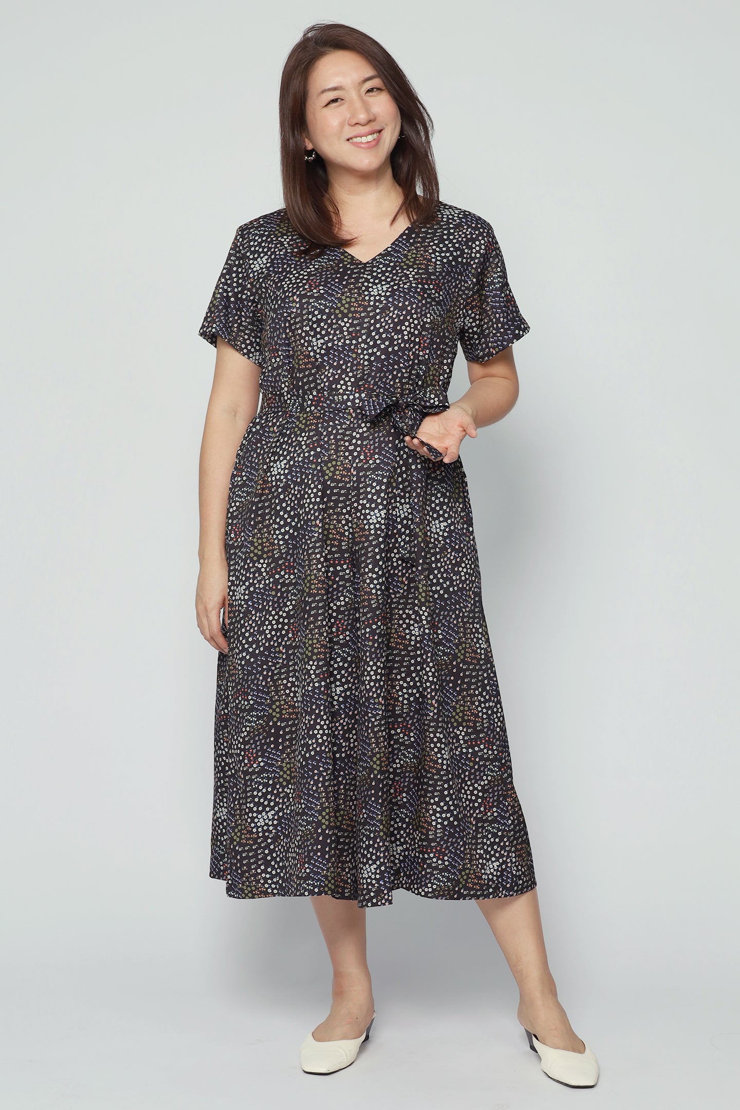 Shirokuro Jumpsuit in Tiny Florets