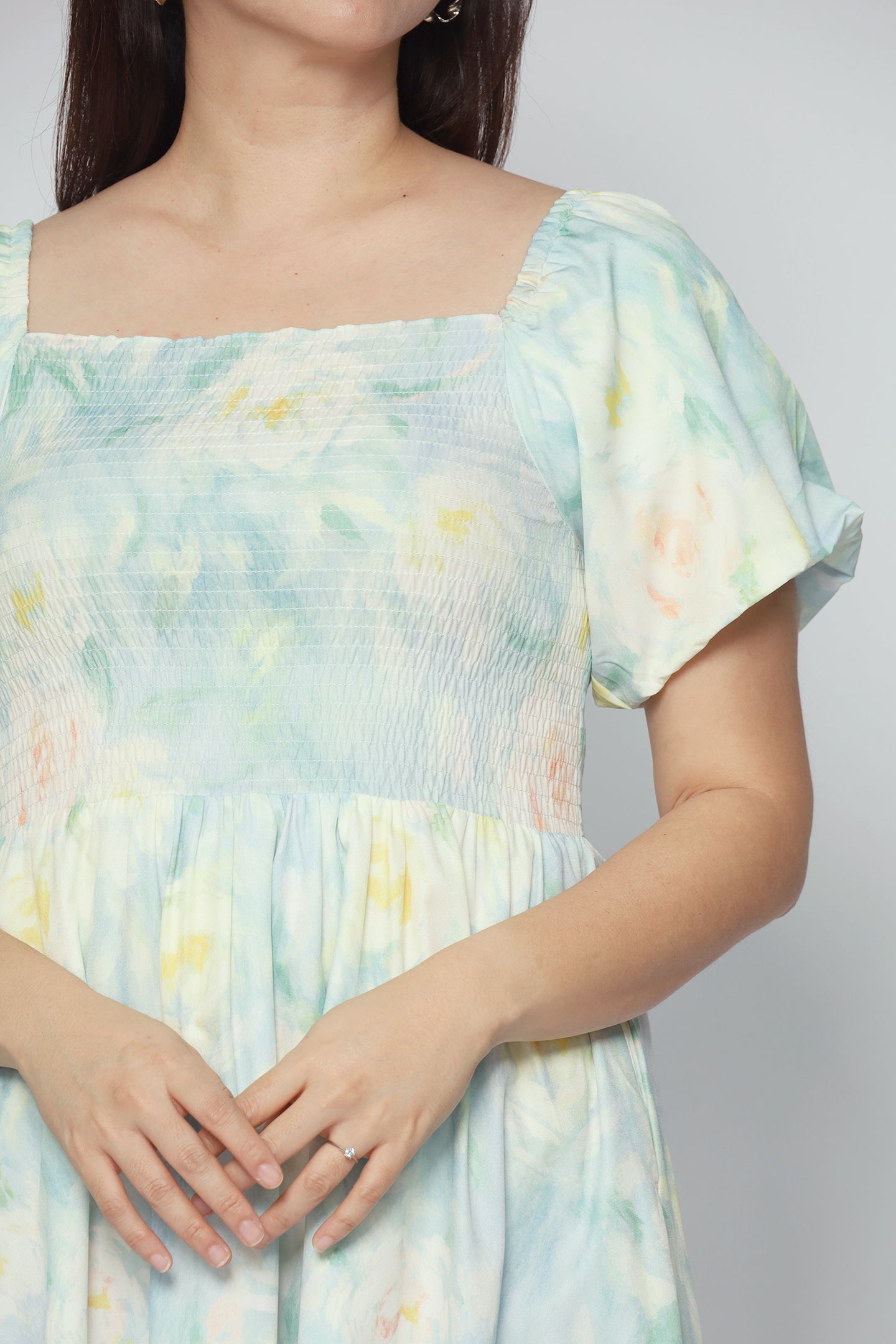 Sora Dress in Ivory Petal