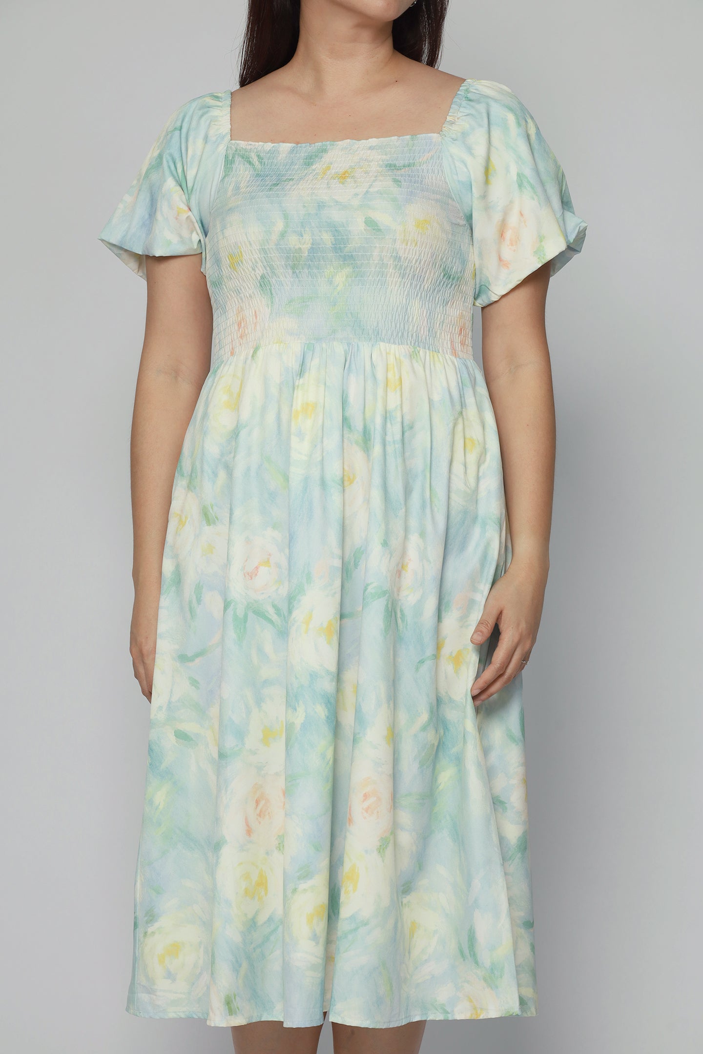 Sora Dress in Ivory Petal