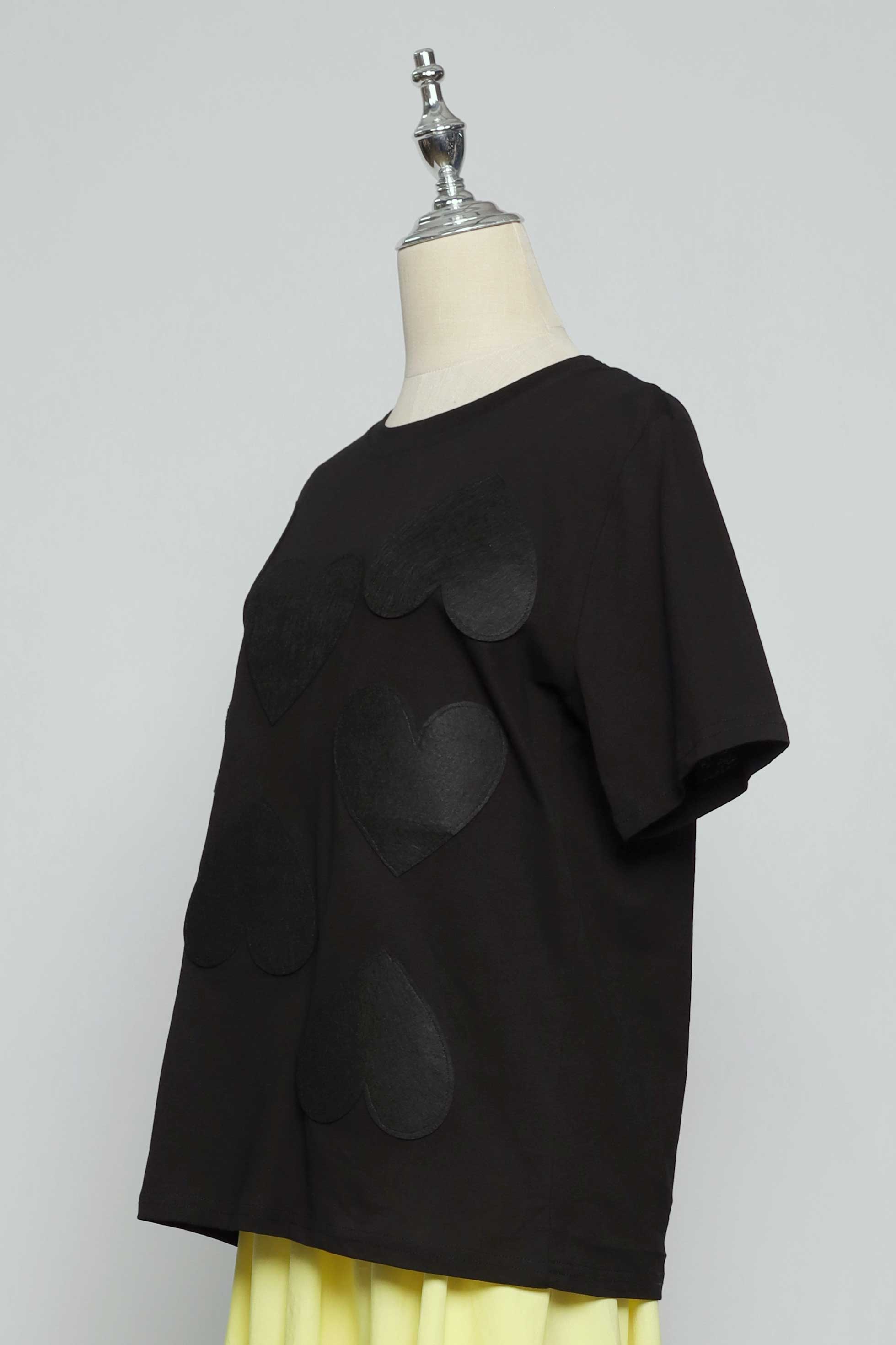 PO - Saranghae Hearts Top in Black