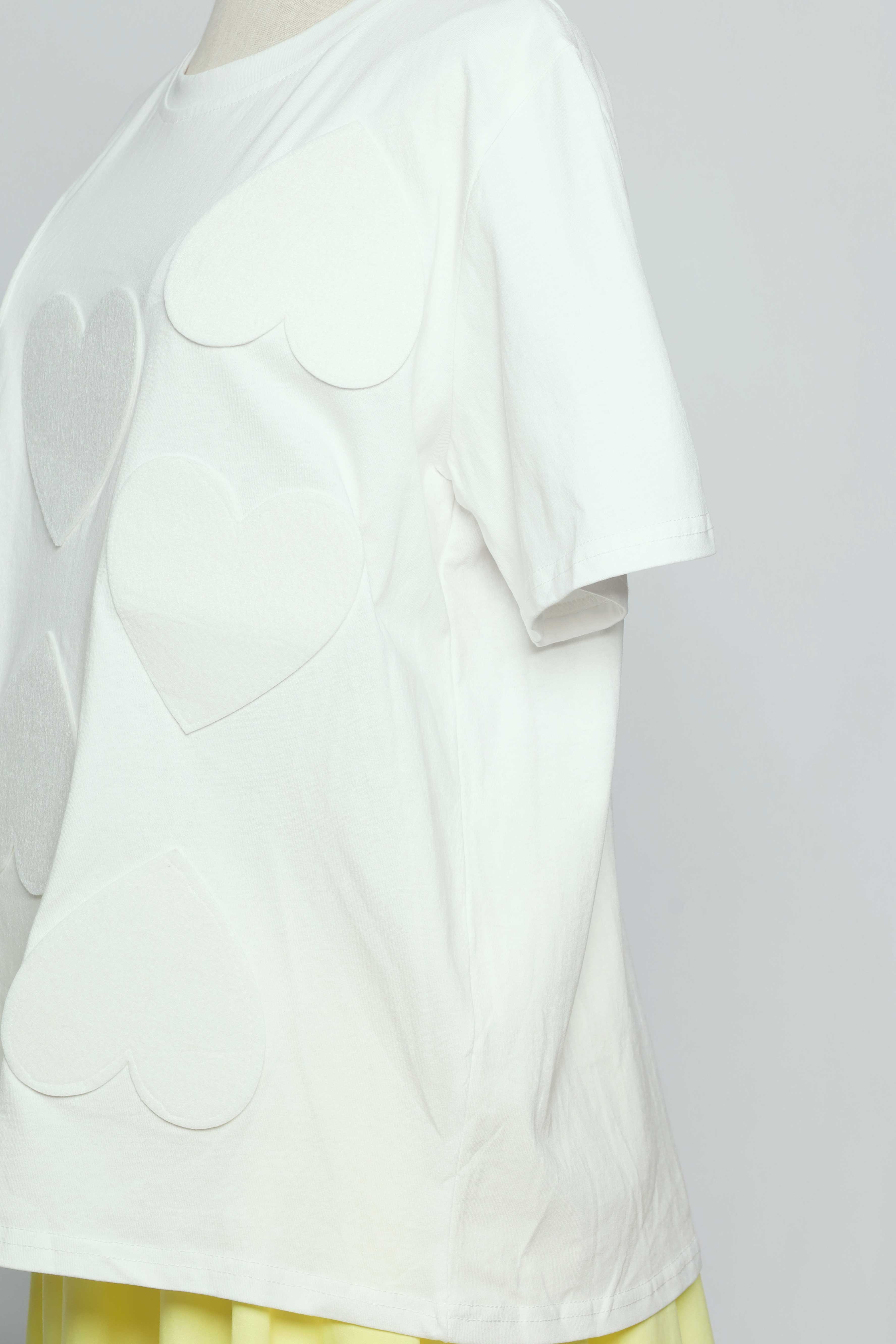 PO - Saranghae Hearts Top in White
