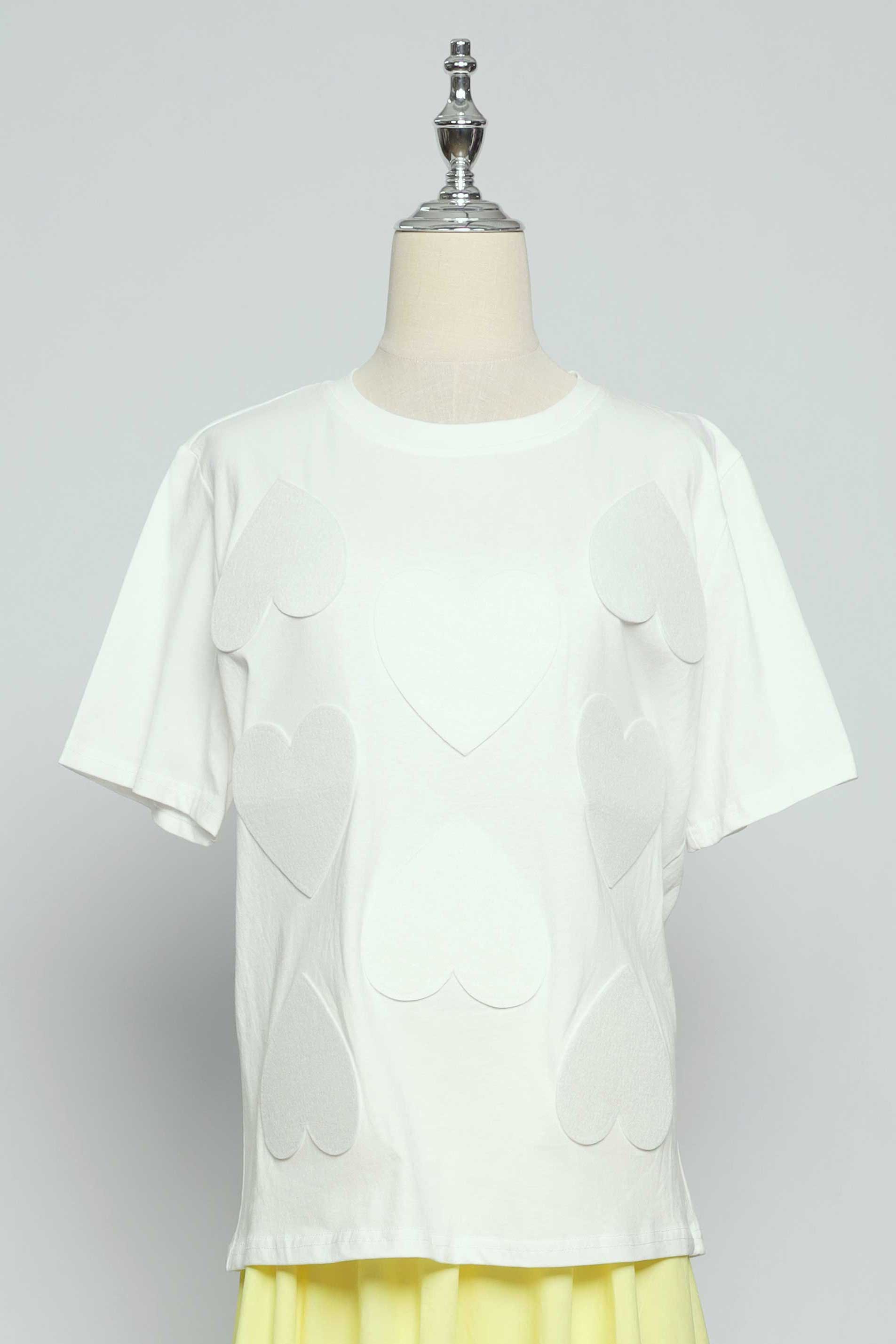 PO - Saranghae Hearts Top in White
