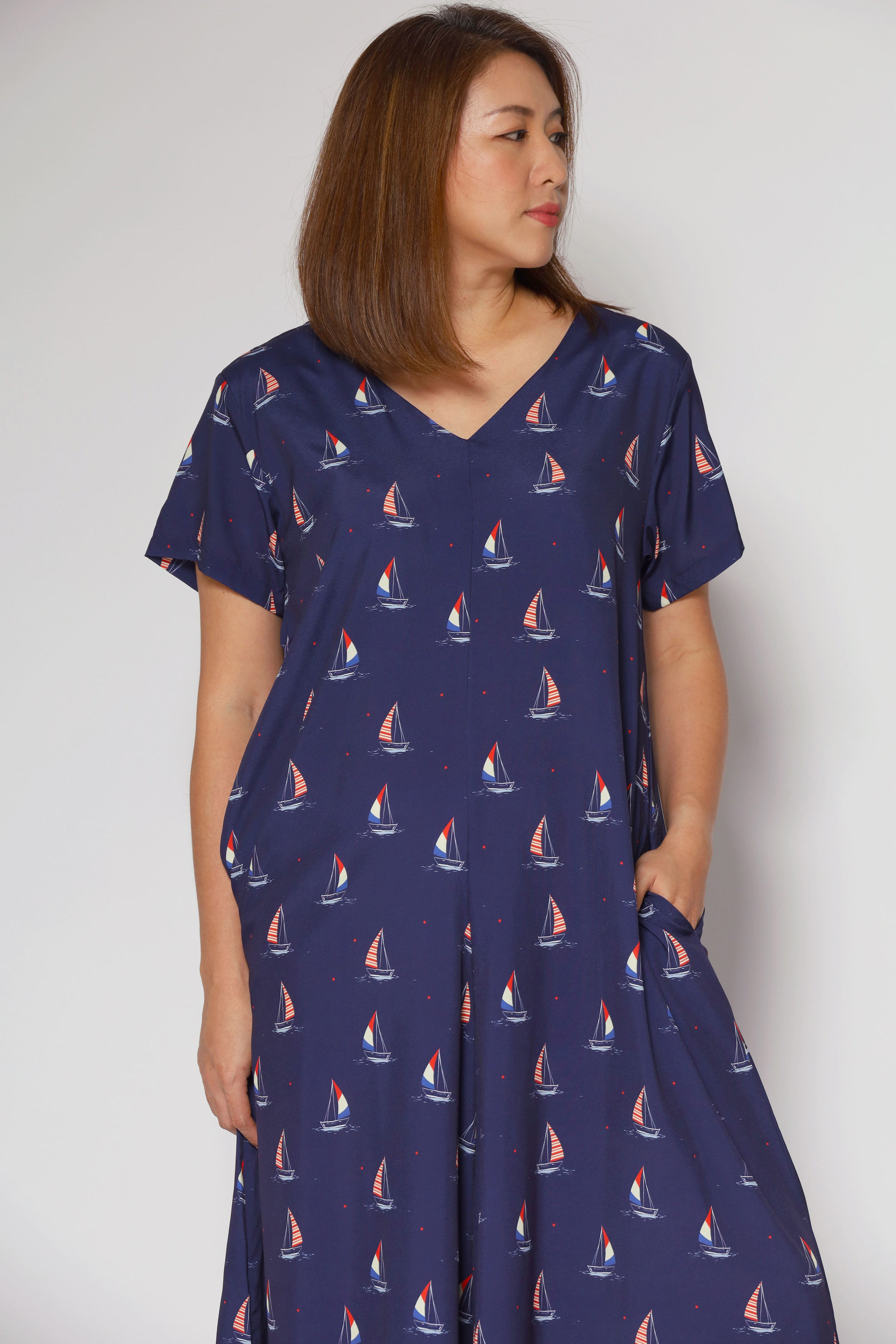 Shirokuro Jumpsuit in Sailboat