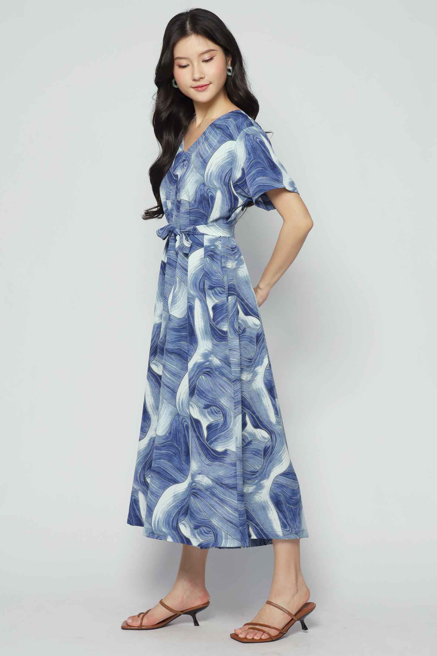 Shirokuro Jumpsuit in Blue Cove