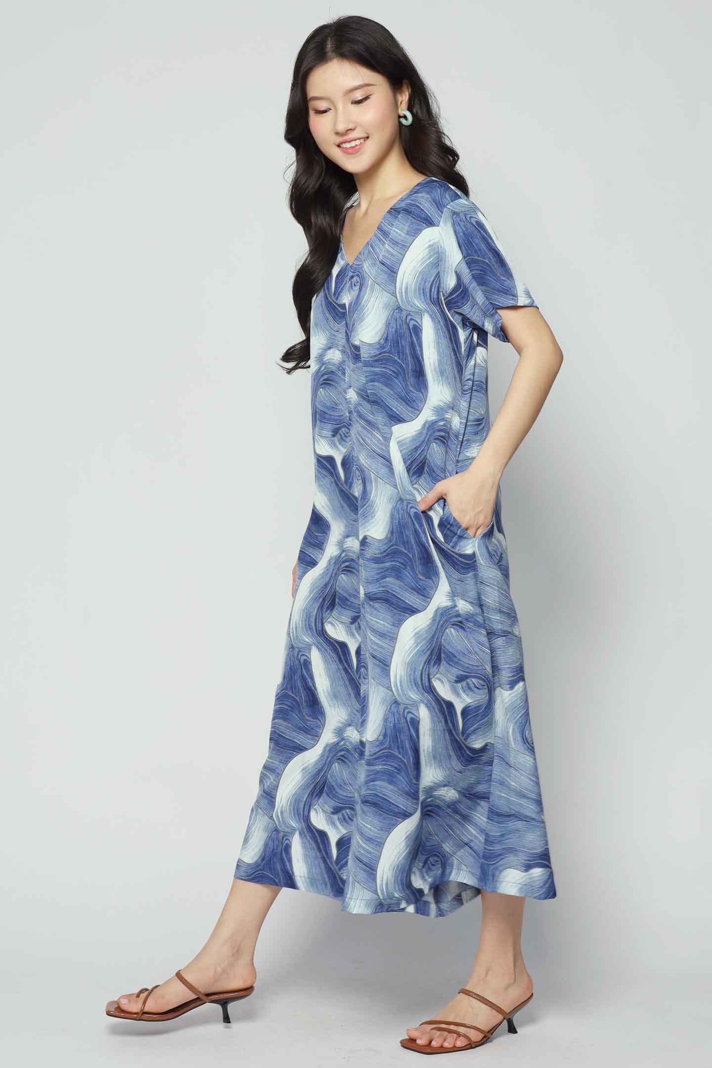 Shirokuro Jumpsuit in Blue Cove