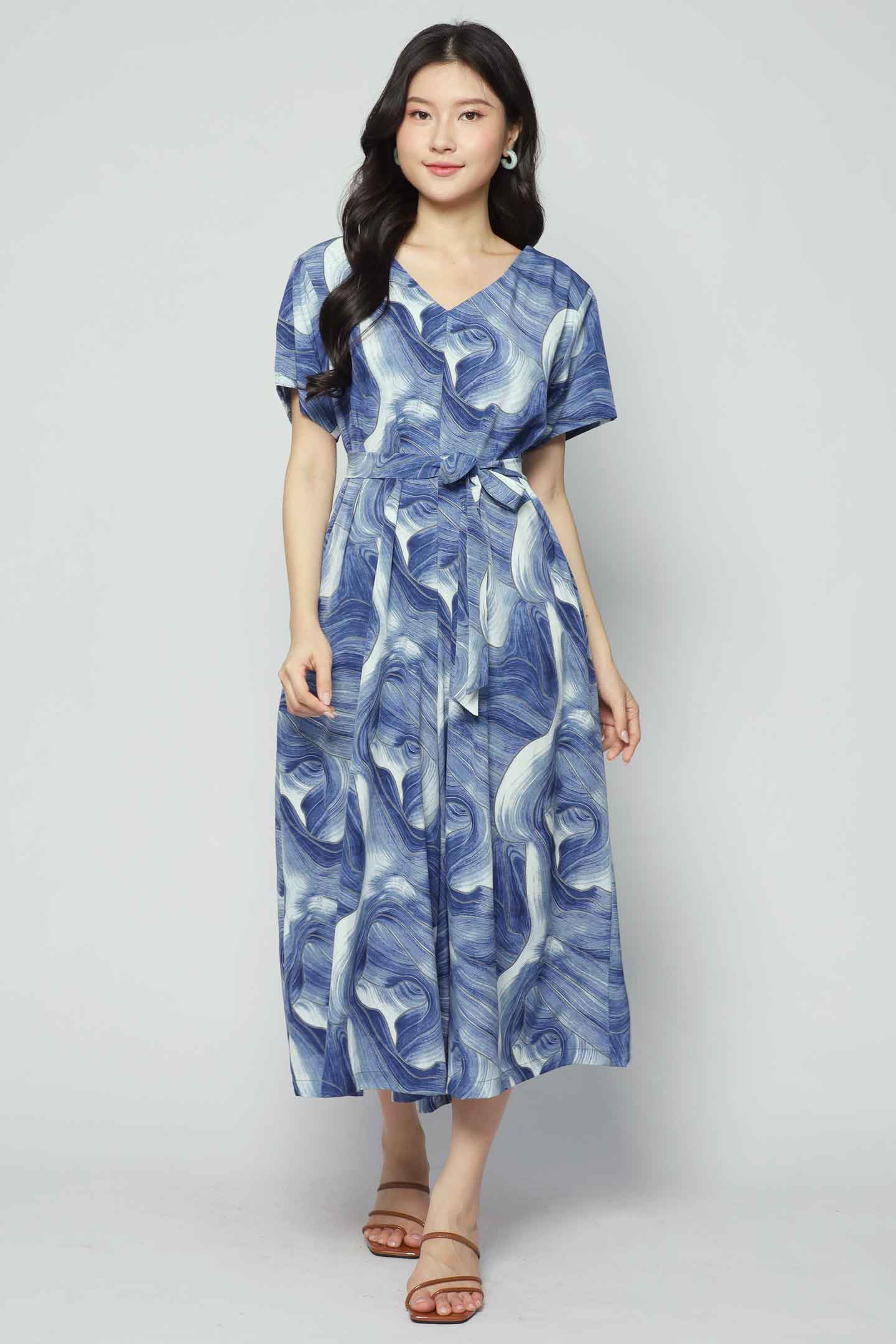 Shirokuro Jumpsuit in Blue Cove