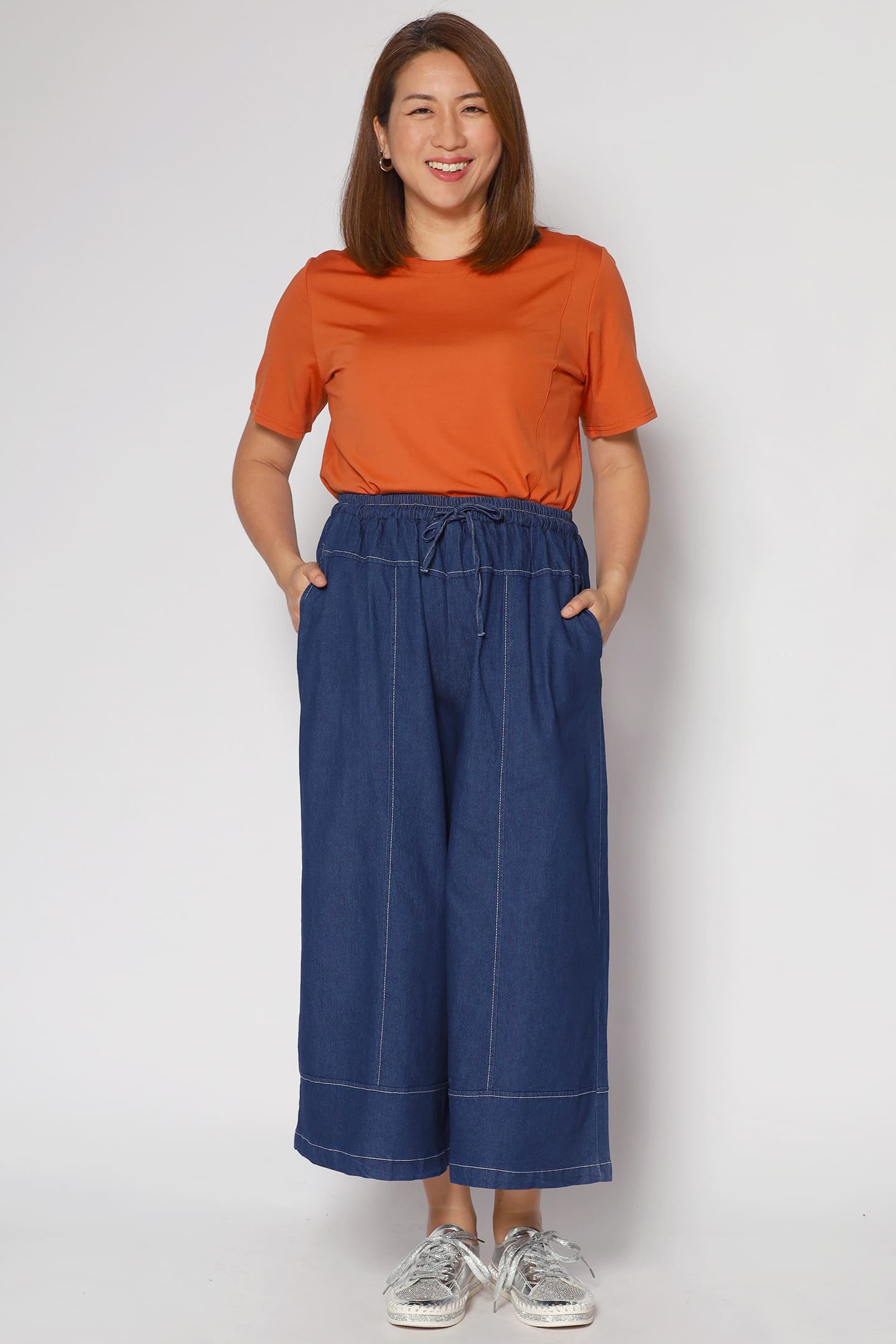 Shy Culottes in Dark Denim