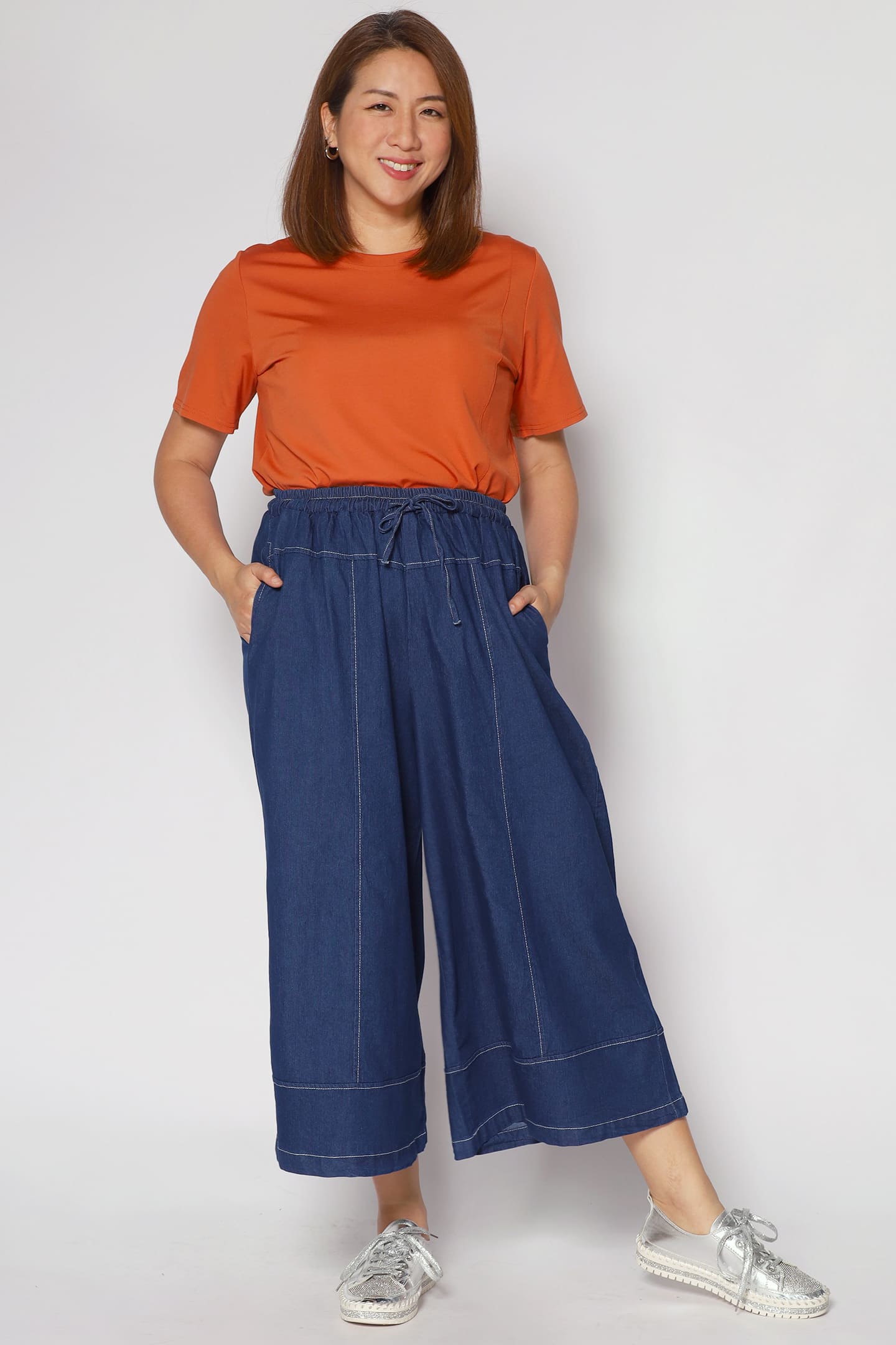 Shy Culottes in Dark Denim