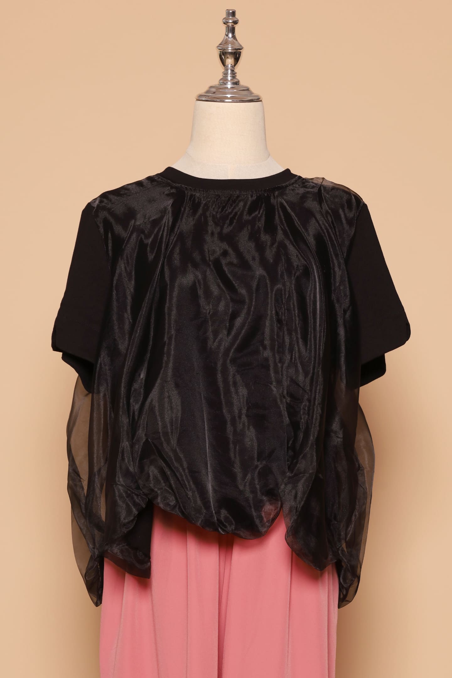 PO - Sisi Organza Top in Black